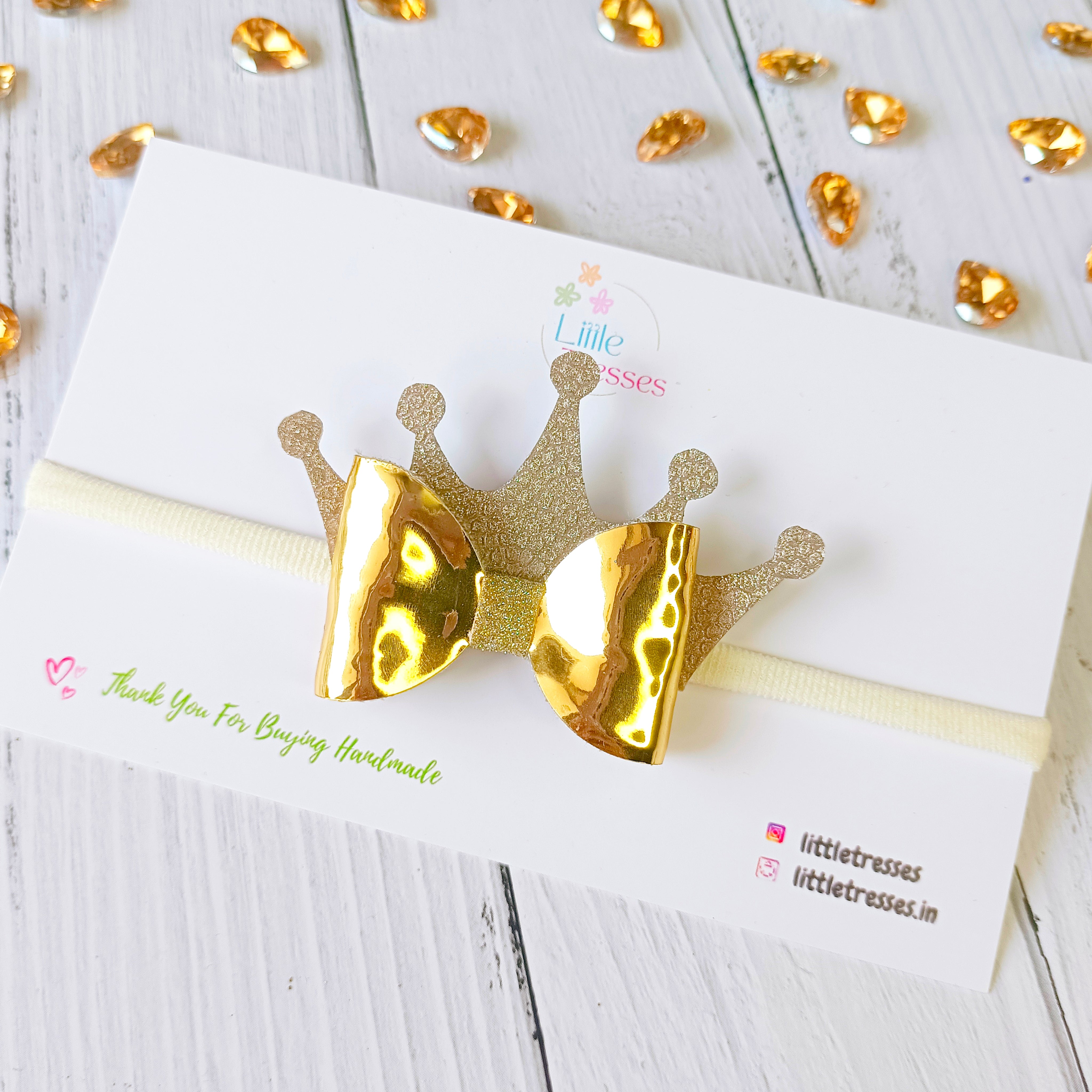 Crown Bow Baby Soft Headband