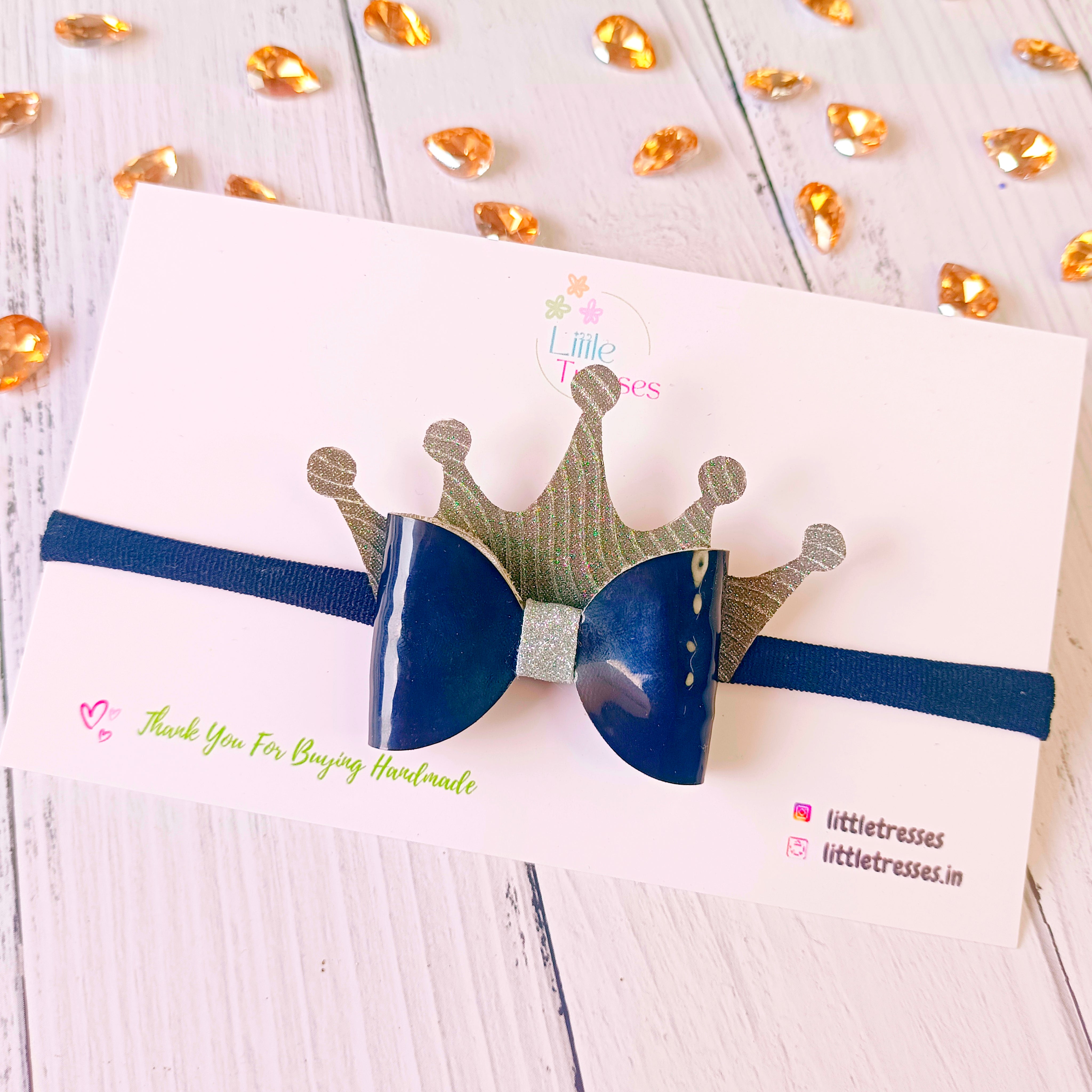 Crown Bow Baby Soft Headband