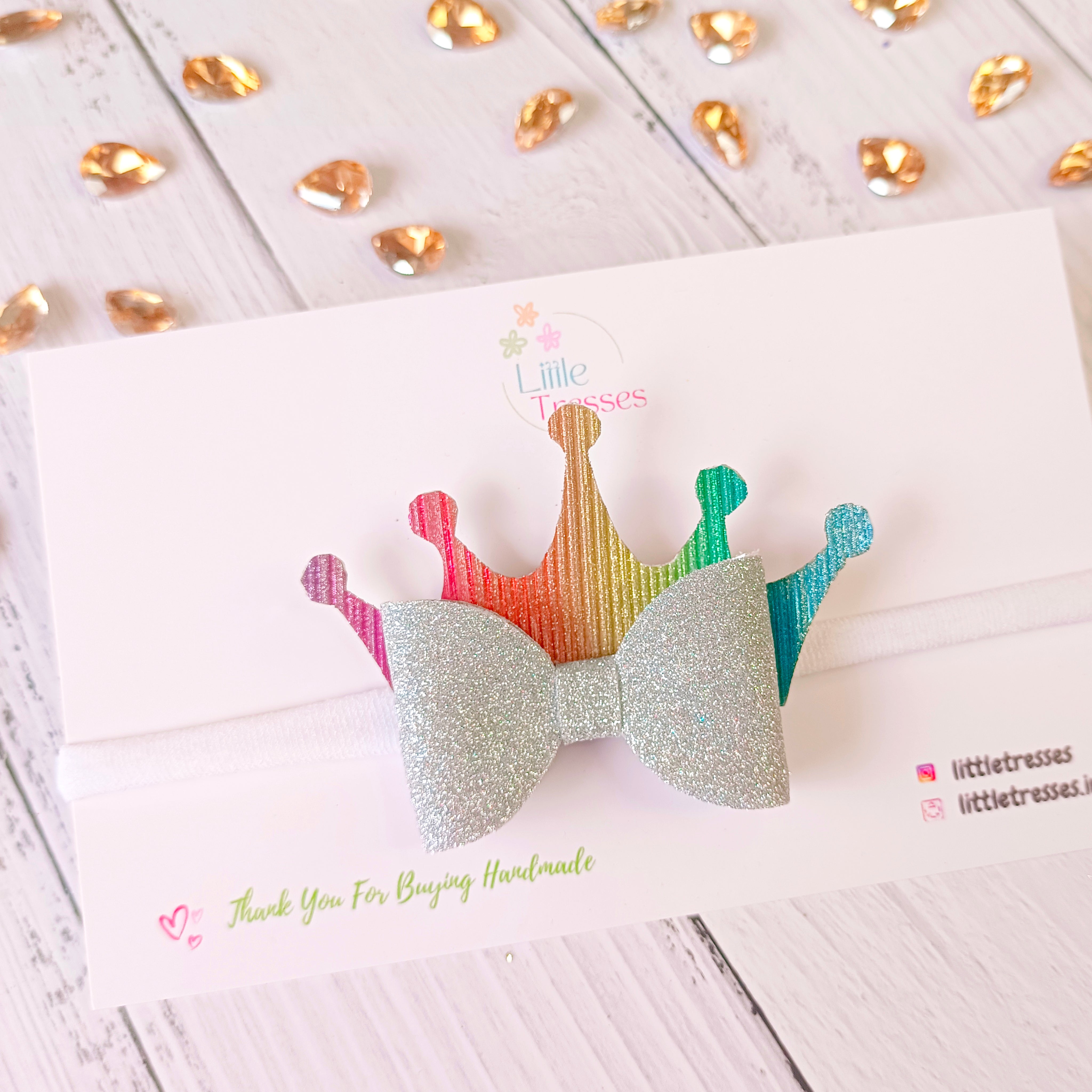 Crown Bow Baby Soft Headband