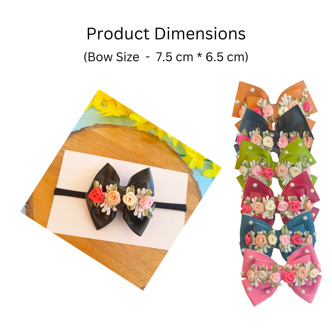 Gulmohar Vibrant Soft Headband - Black