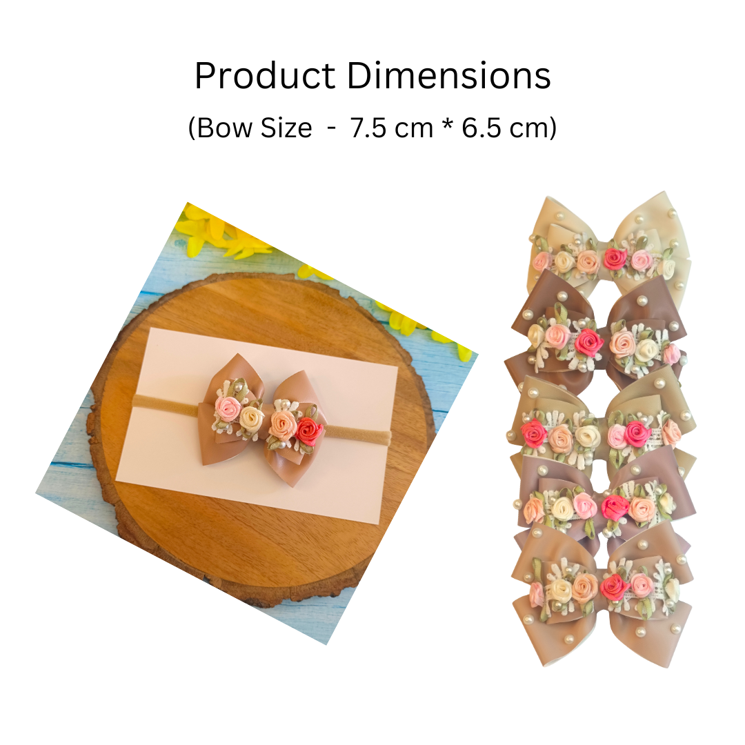 Gulmohar Pastel Soft Headband - Camel Brown