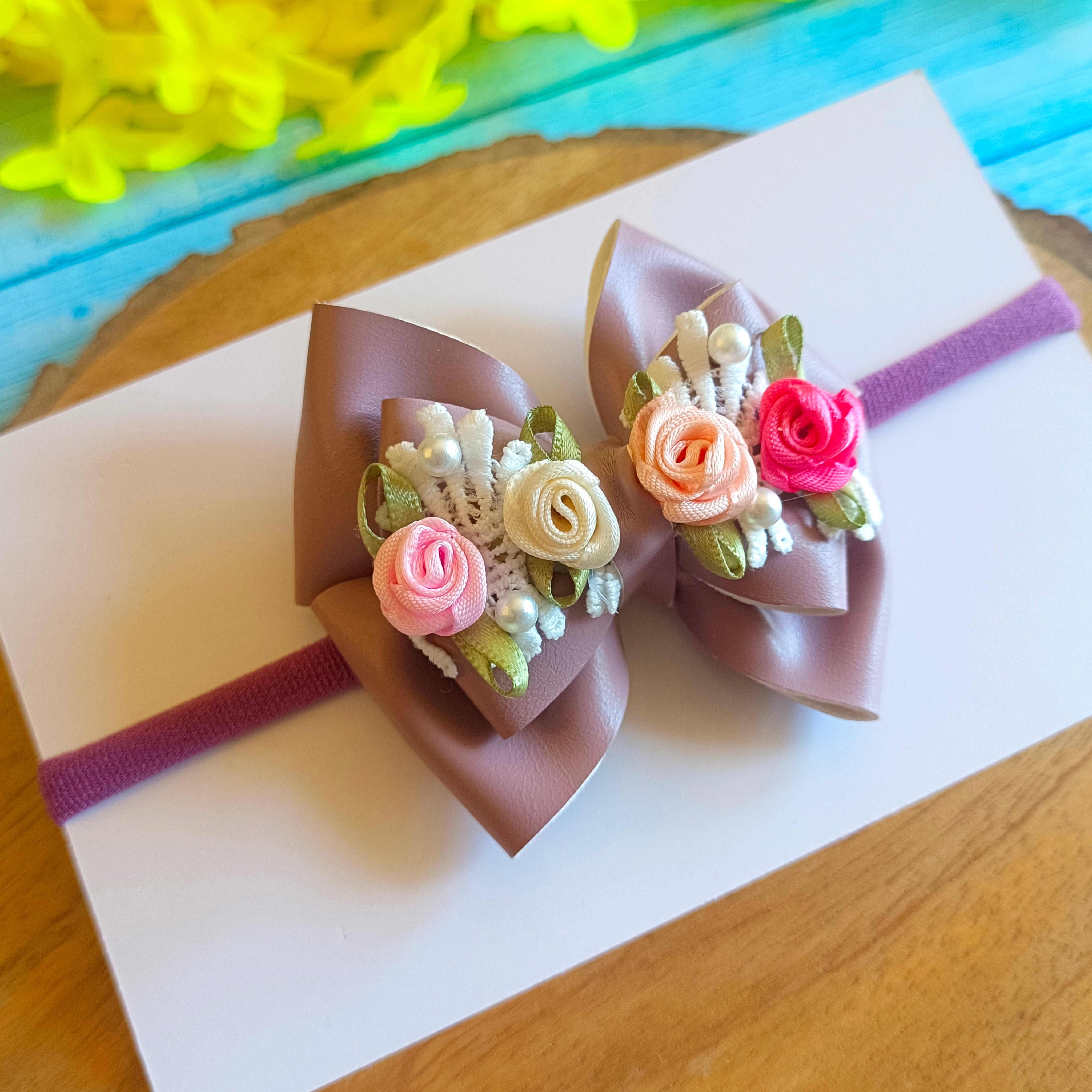 Dusky Purple Gulmohar Earthy Soft Headband