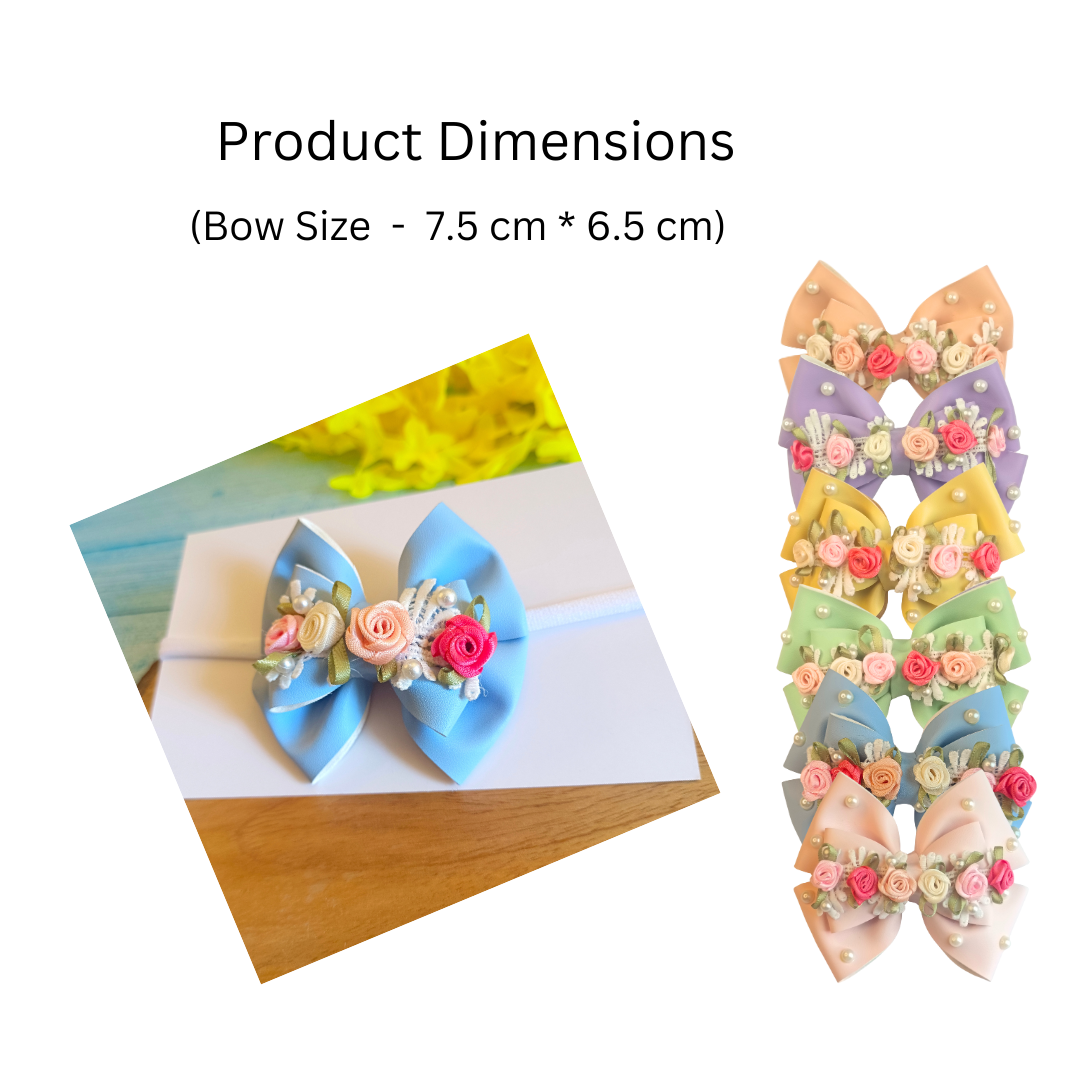 Gulmohar Pastel Soft Headband - Light Blue