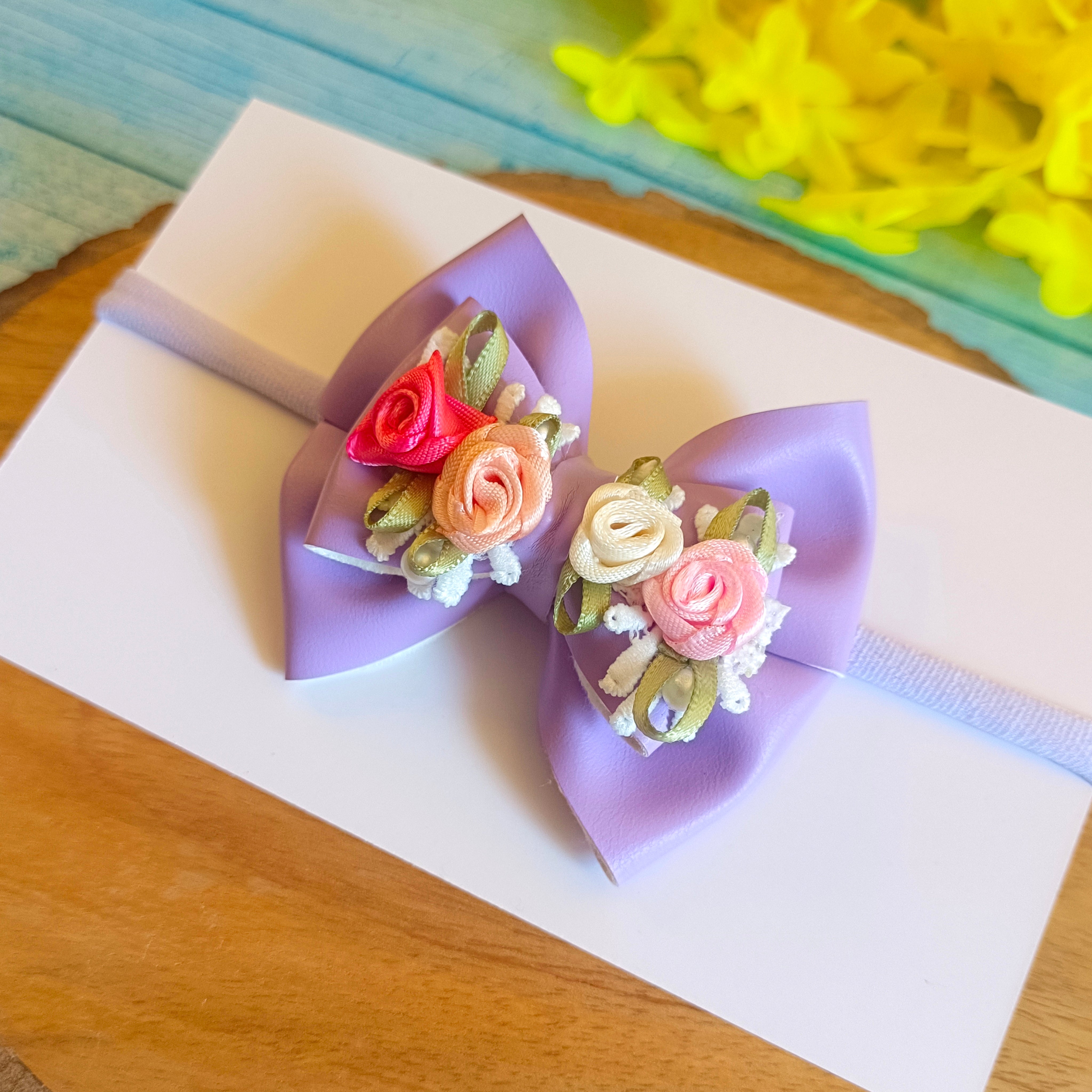 Gulmohar Pastel Soft Headband - Light Purple