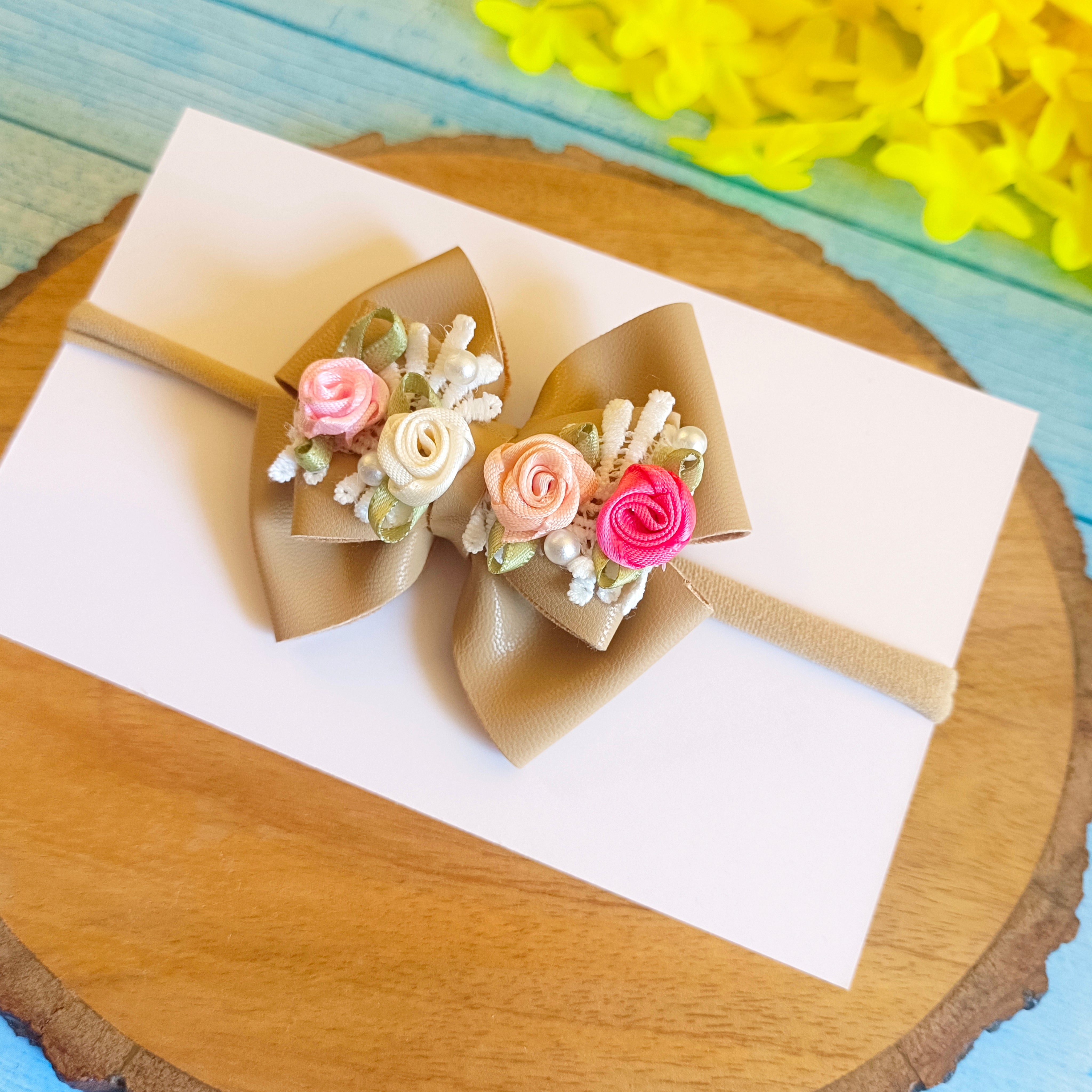 Mocha Brown Gulmohar Earthy Soft Headband