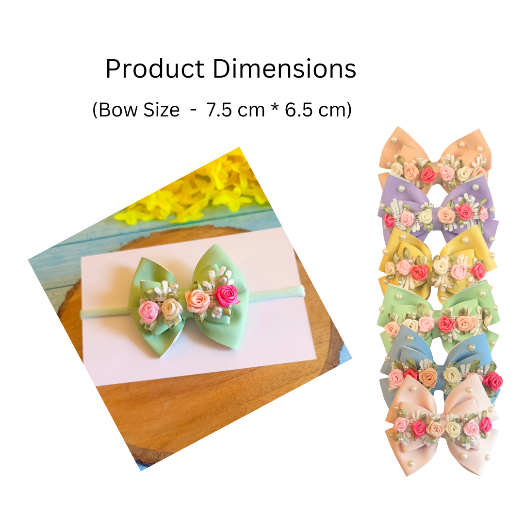 Gulmohar Pastel Soft Headband - Mint Green