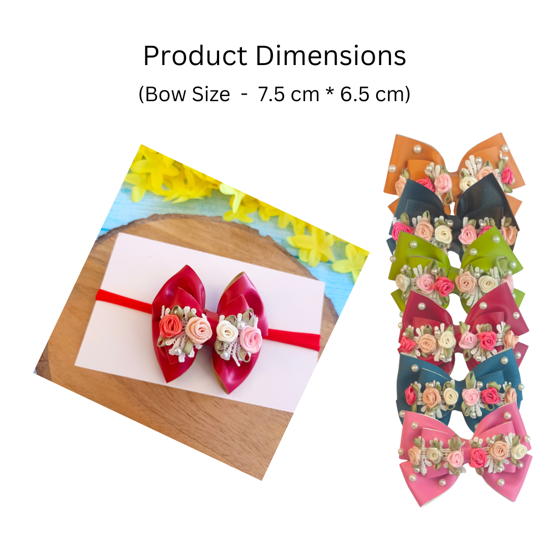 Gulmohar Vibrant Soft Headband - Red