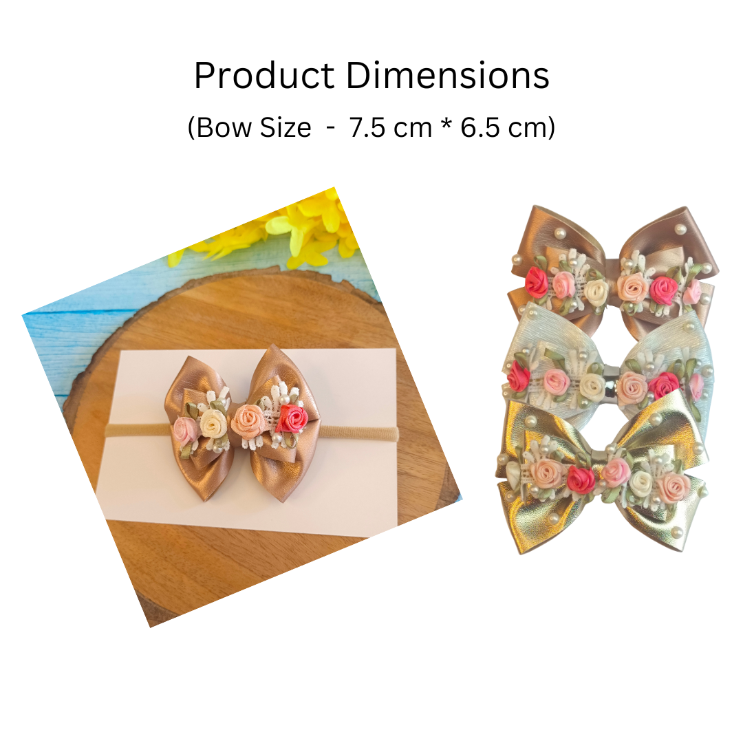 Gulmohar Festival Soft Headband - Rose Gold