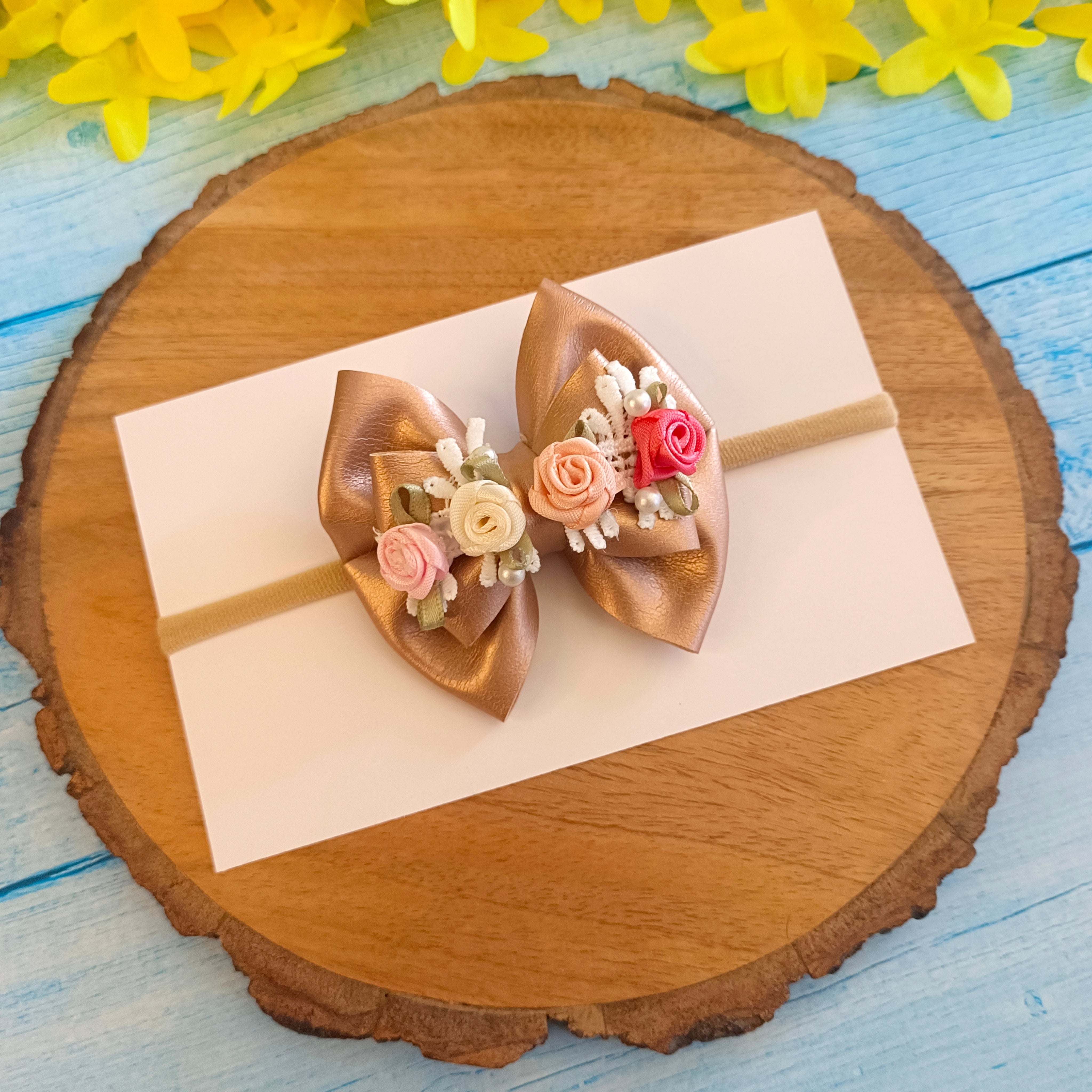 Rose Gold Gulmohar Festival Soft Headband