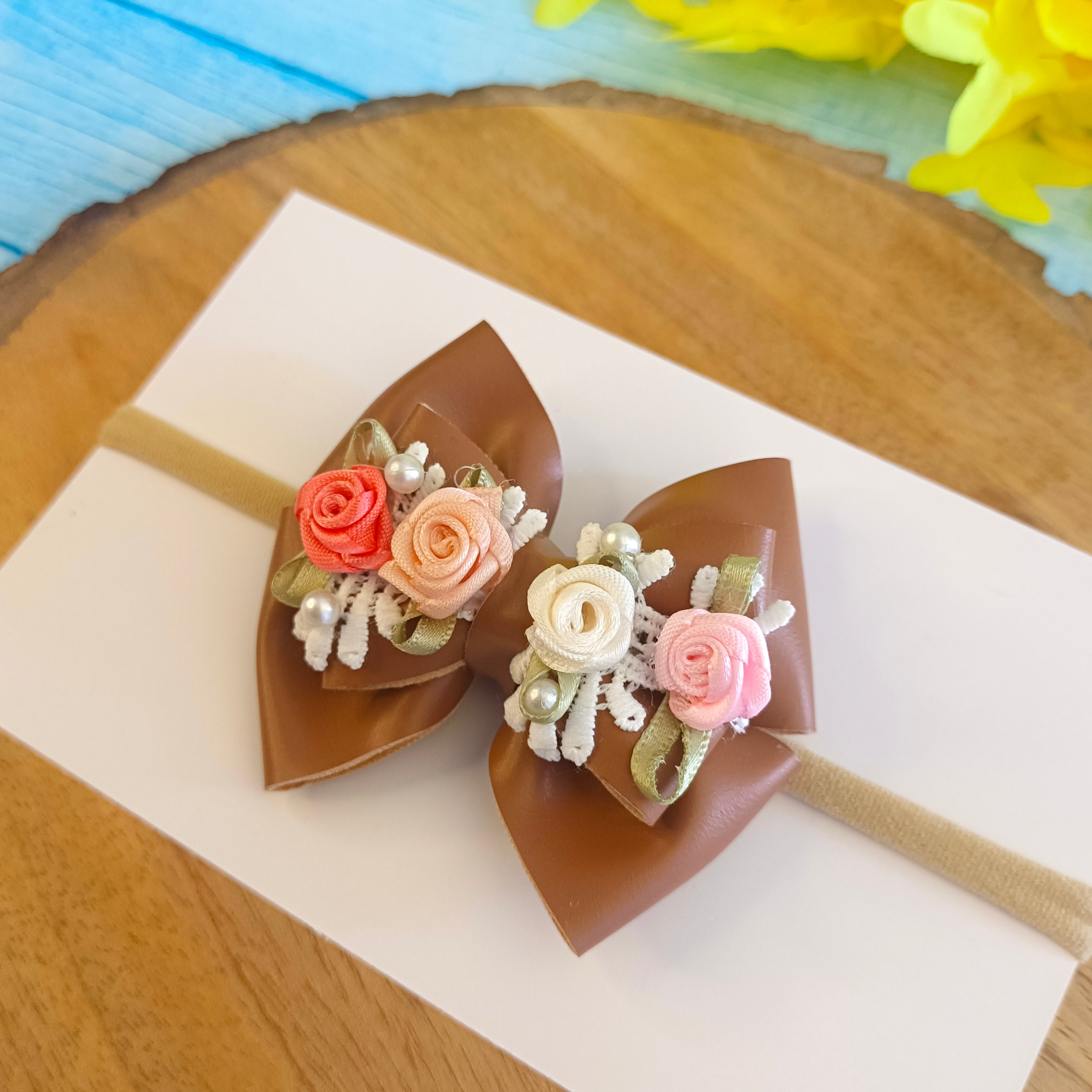 Gulmohar Earthy Soft Headband - Tan Brown