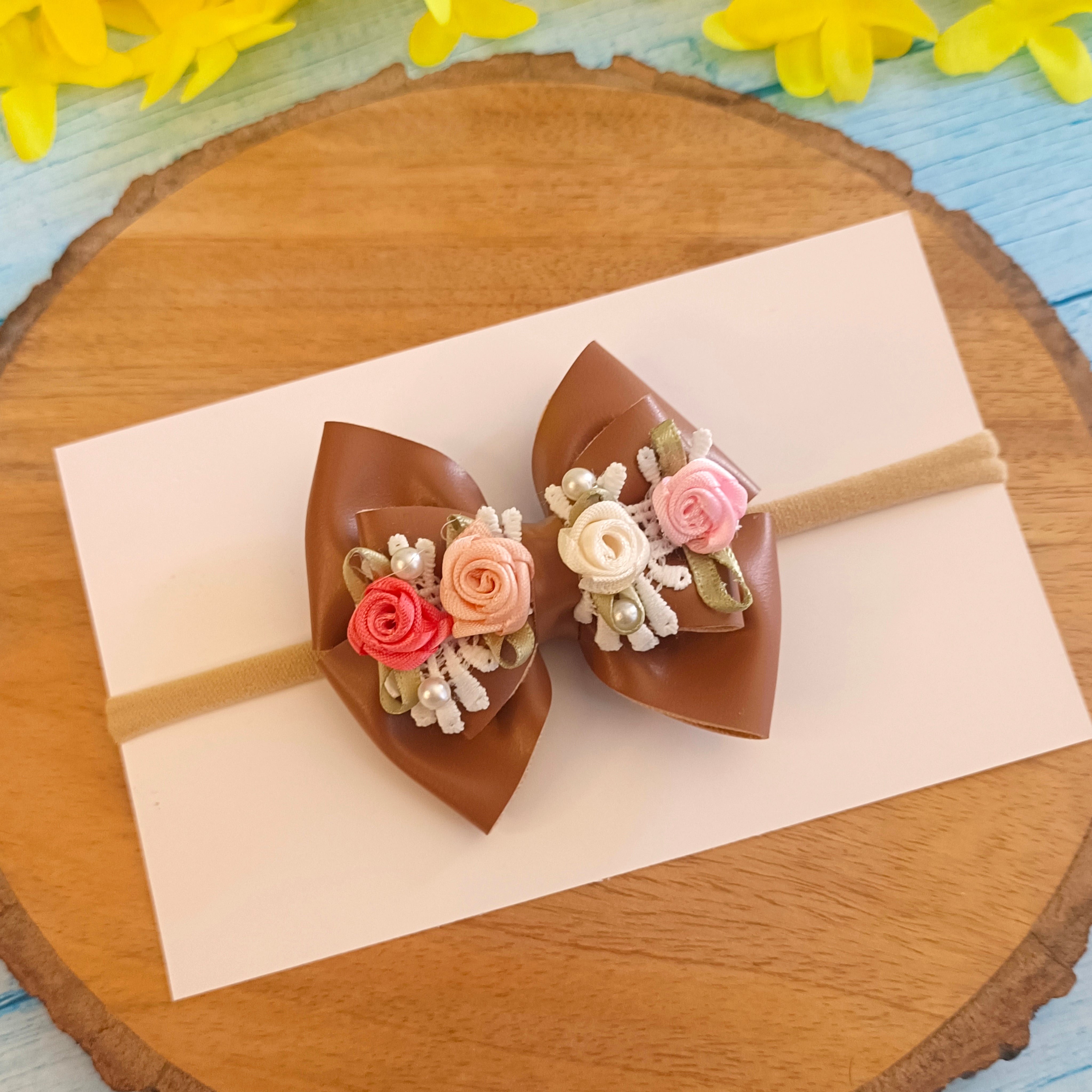 Gulmohar Earthy Soft Headband - Tan Brown