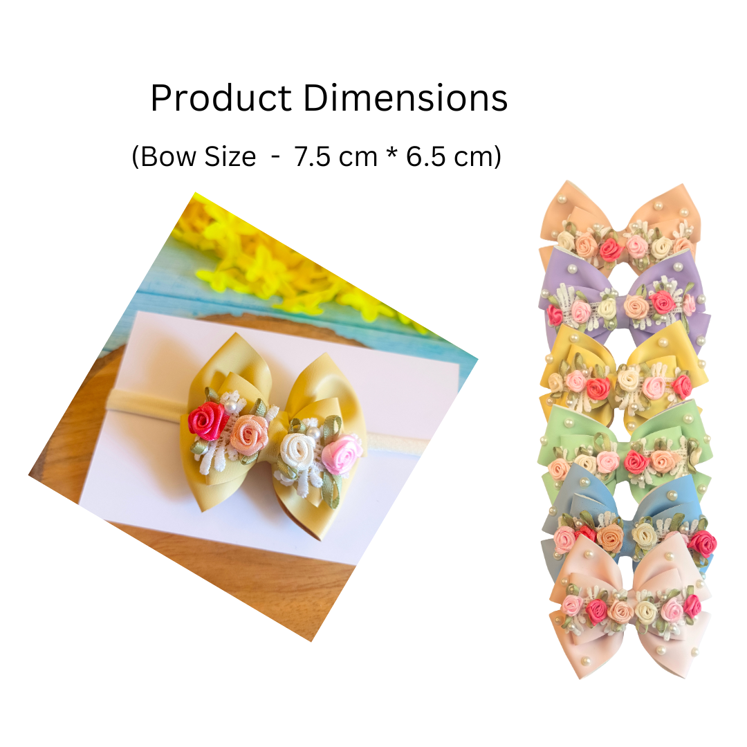 Gulmohar Pastel Soft Headband - Yellow