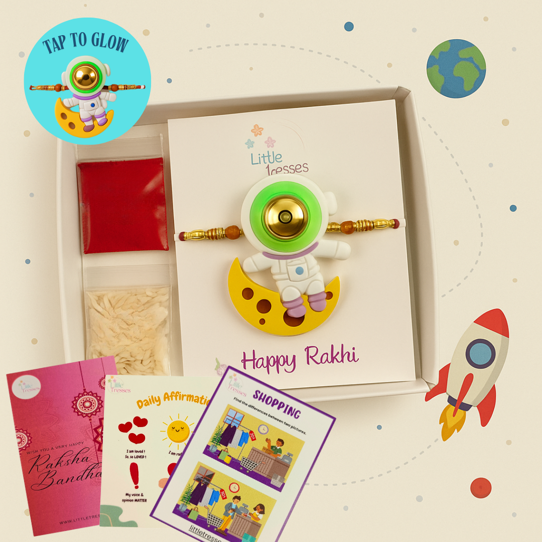 Astronaut Light-Up Rakhi for Kids