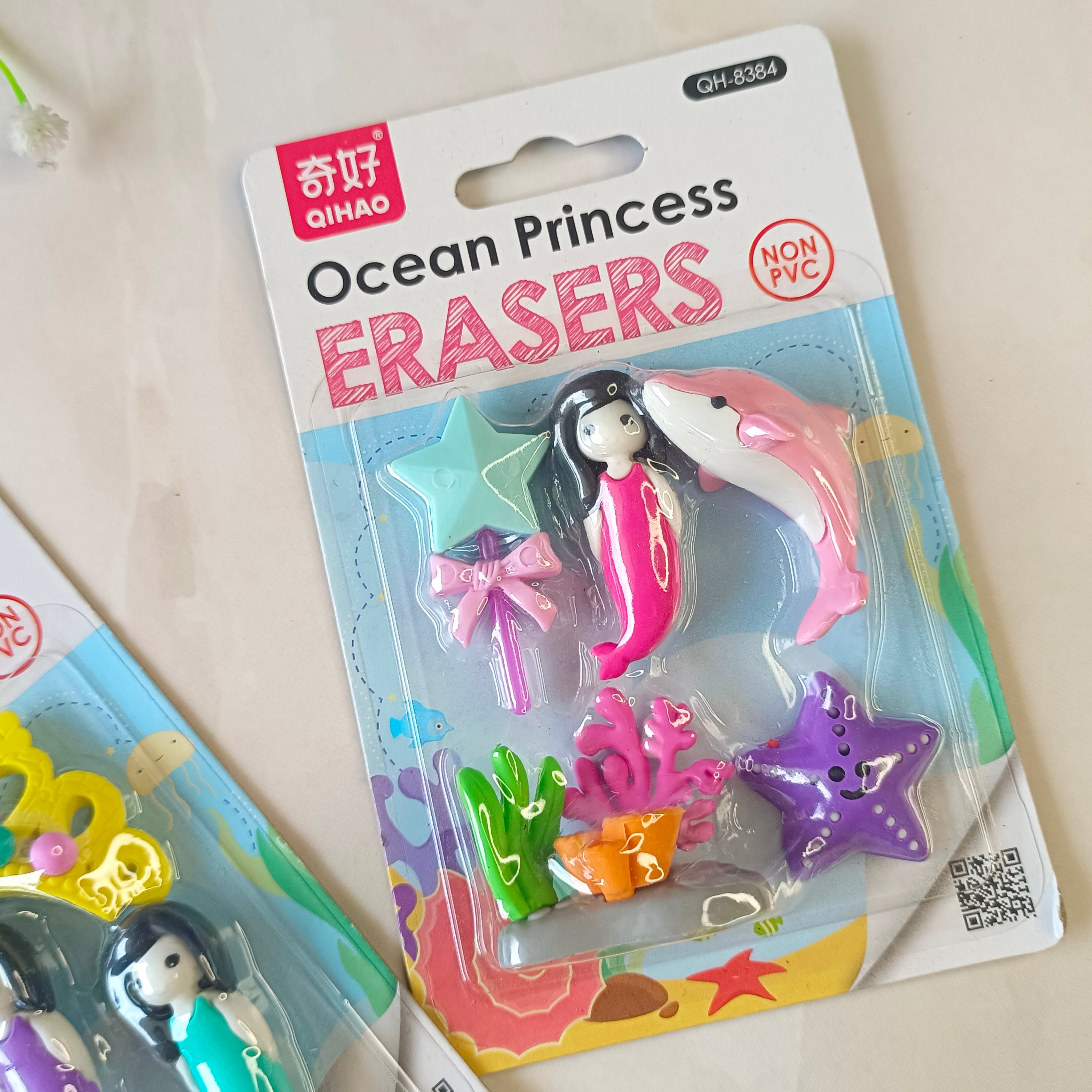 Ocean Princess Eraser Set