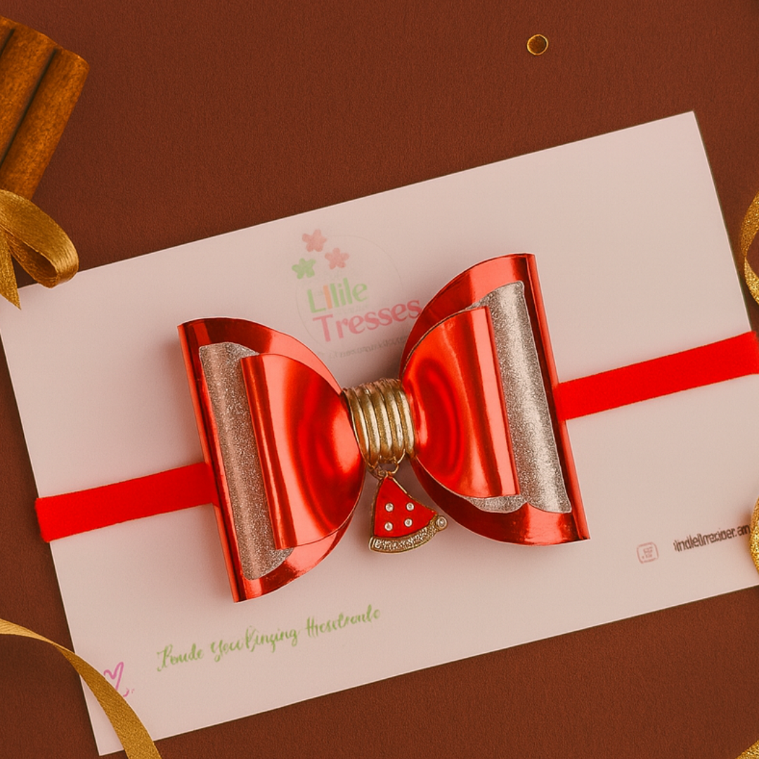 Christmas Cap Charm Soft Stretchable Headband