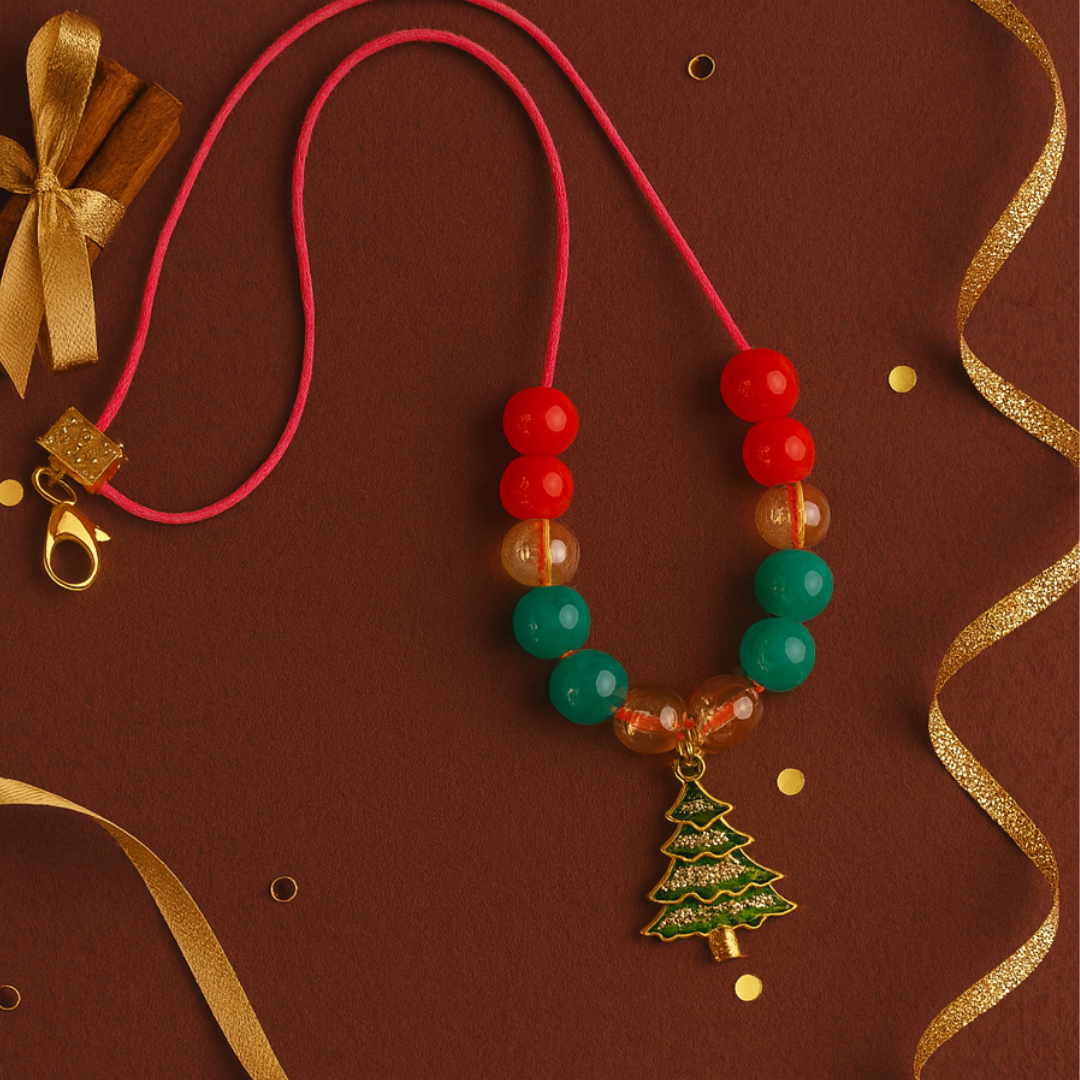 Green Christmas Charm Pendant