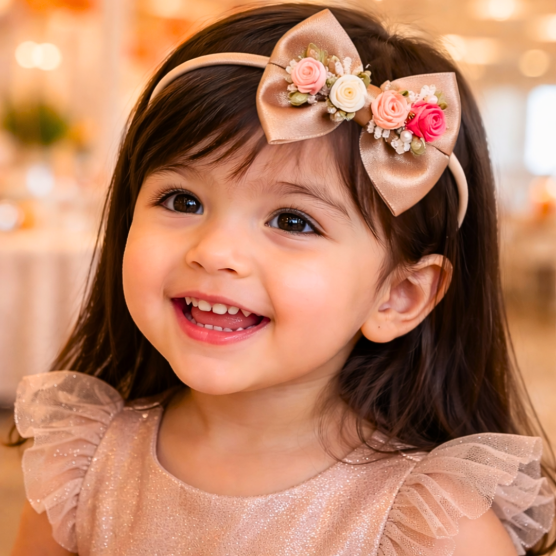 Rose Gold Gulmohar Festival Soft Headband