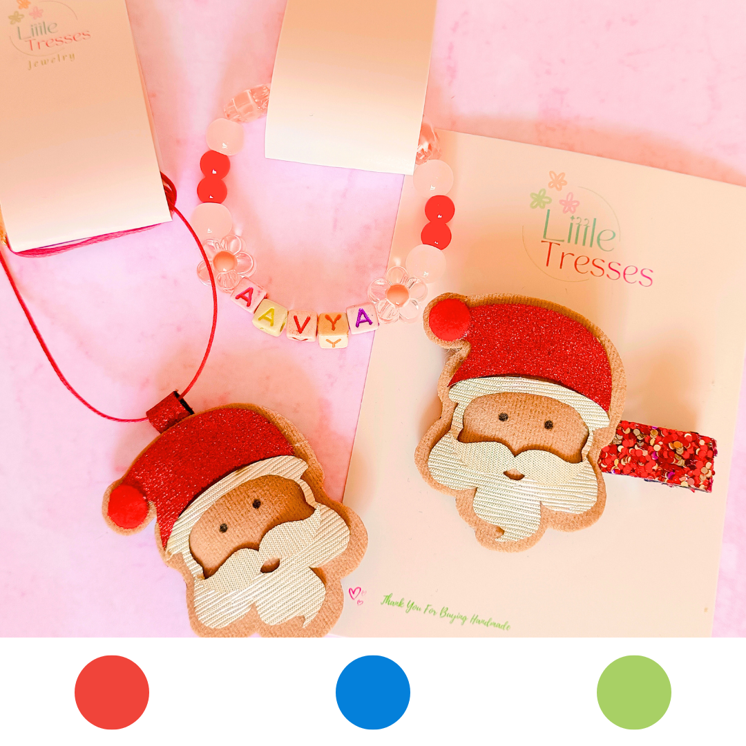 Santa Combo with Personalized Name Bracelet