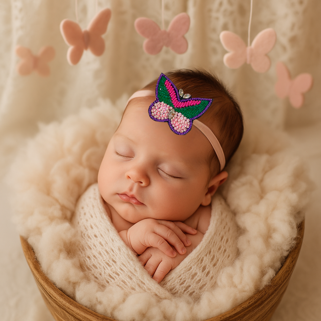 Baby girl premium beaded headband