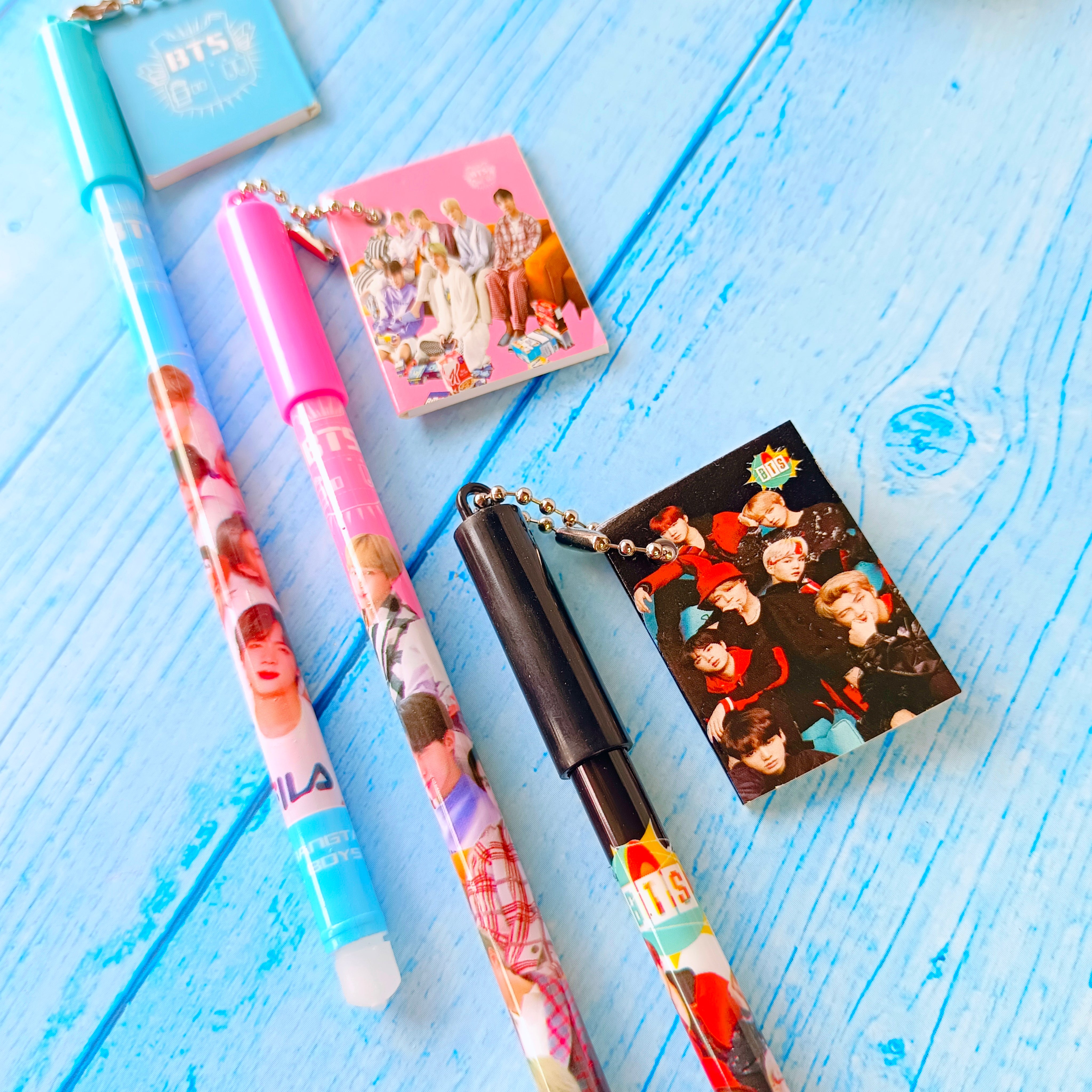 BTS pen with photo diary keychain for fans