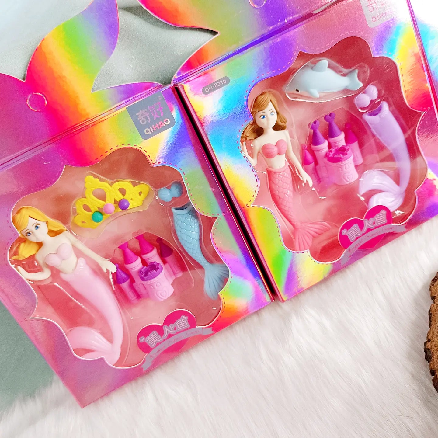 Mermaid Theme Eraser Set 1