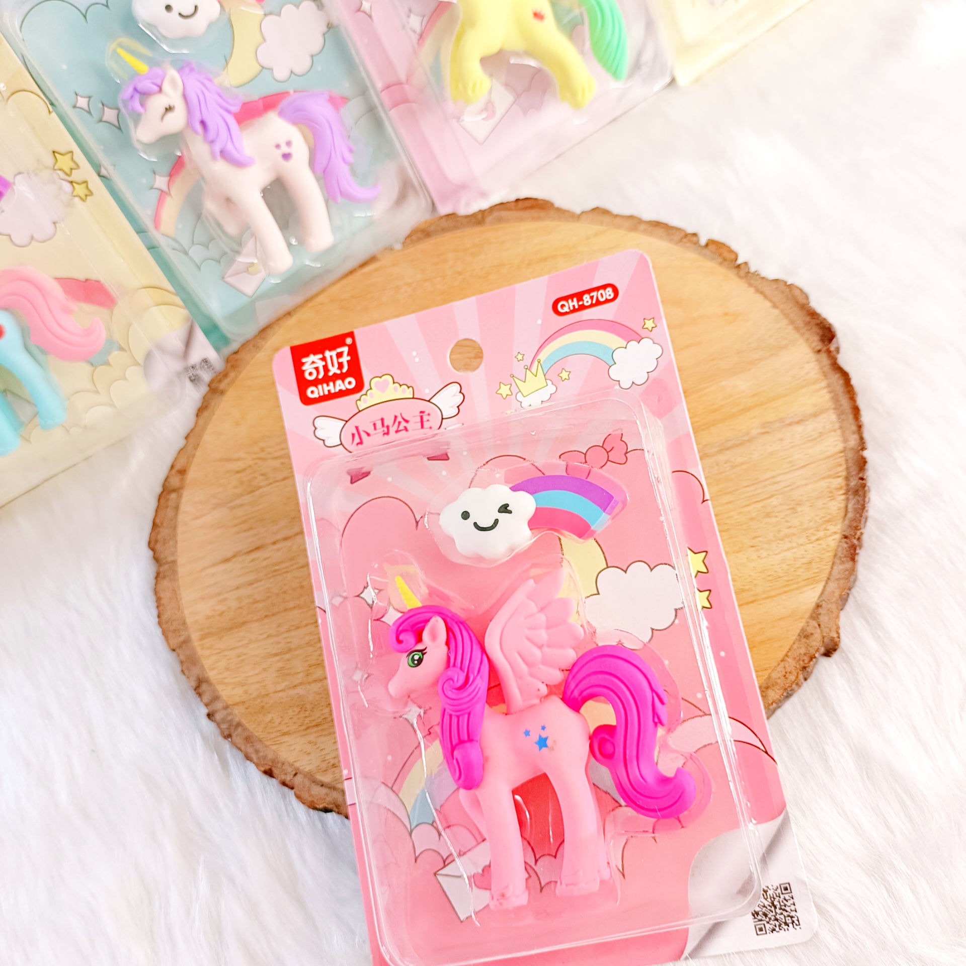 Unicorn & Rainbow Eraser Set