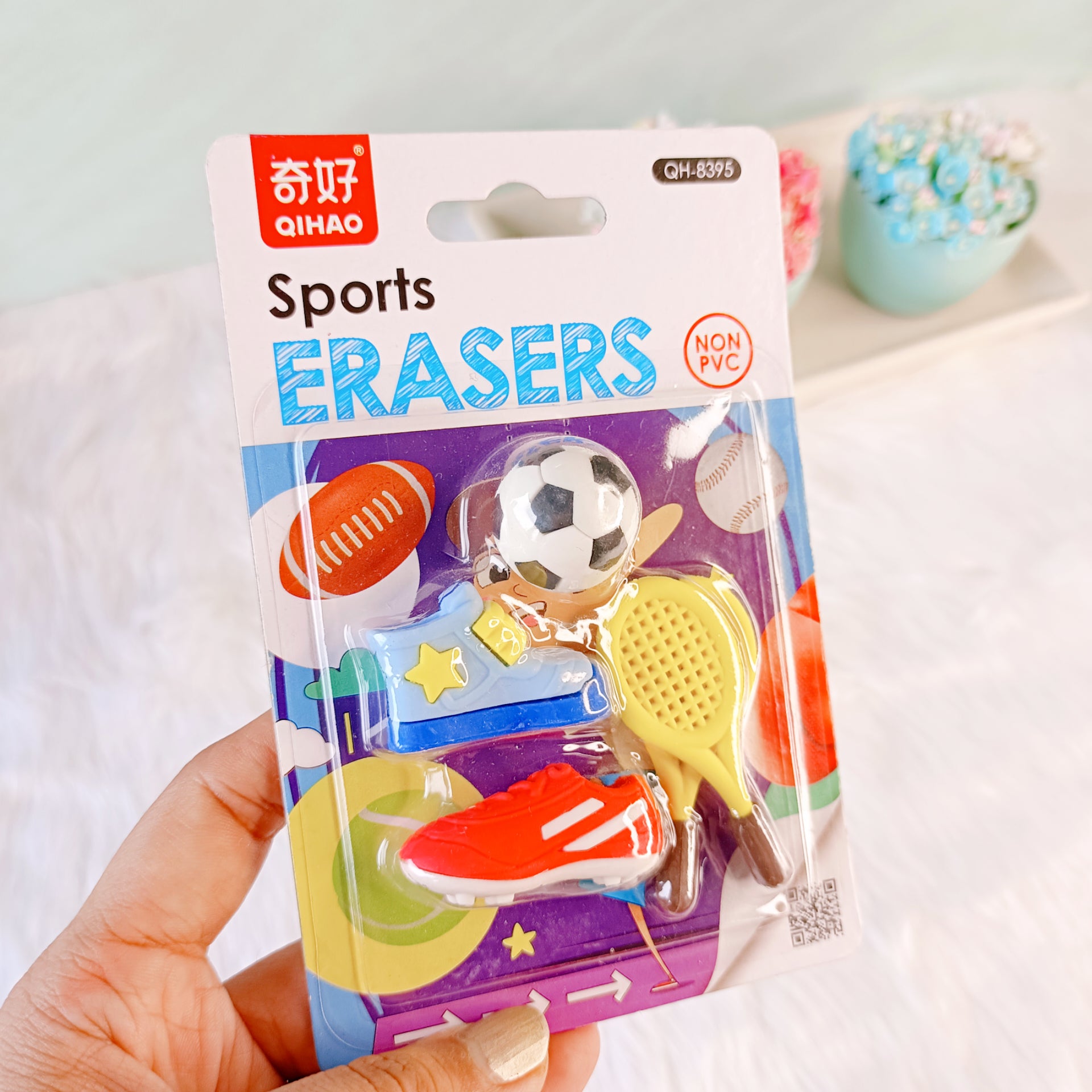 Sports Theme Eraser Set