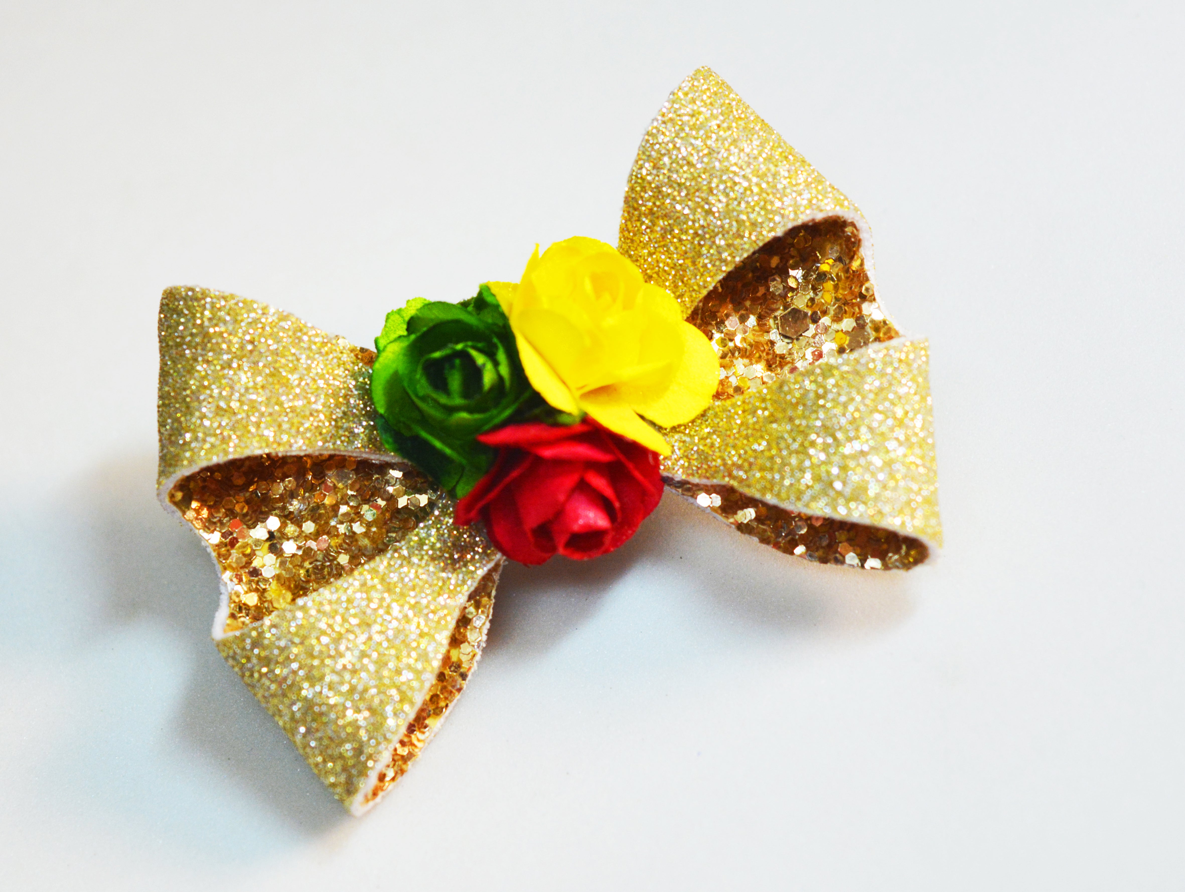 Double Loop Bow Clip - Golden