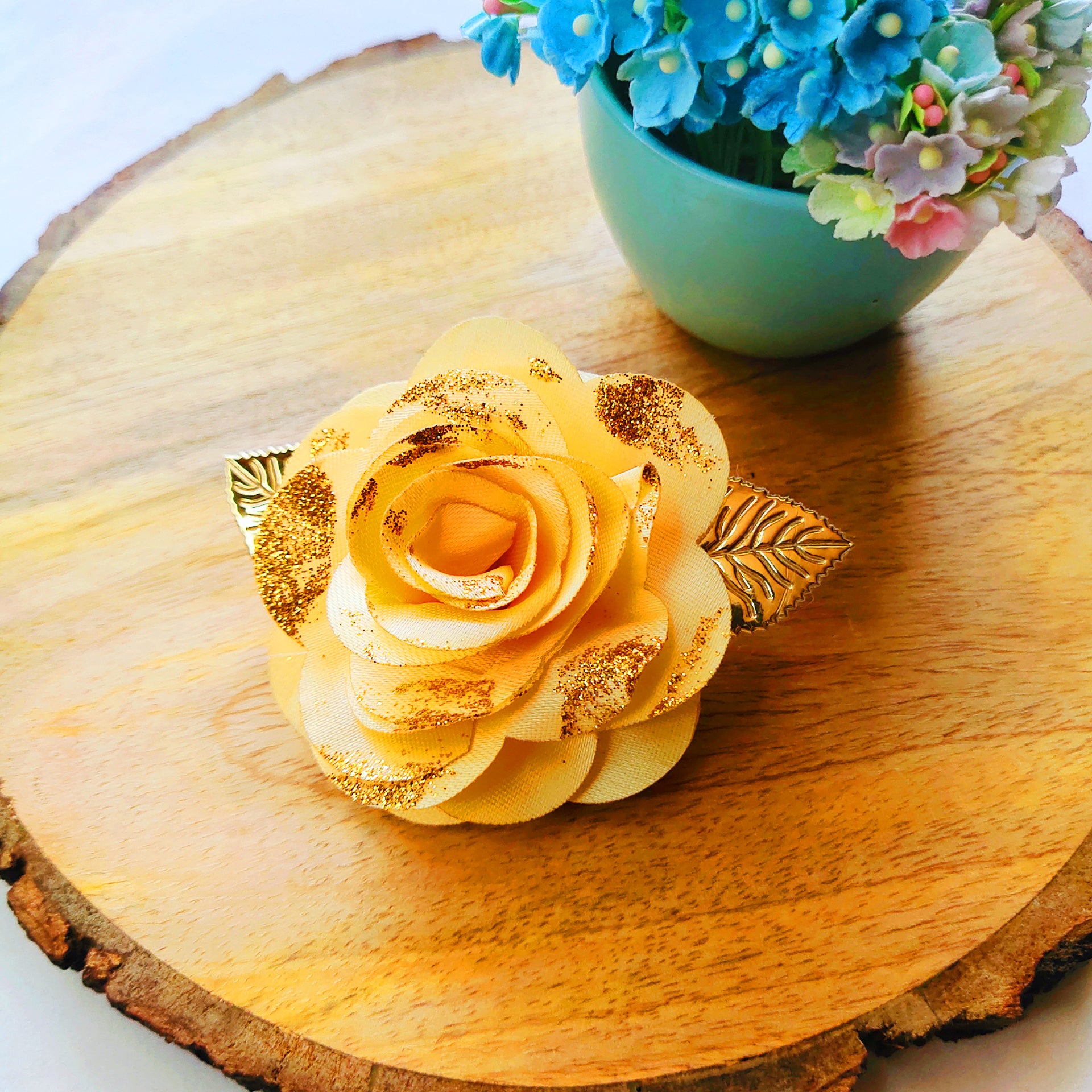 Rose Flower Clip - 4 Colors