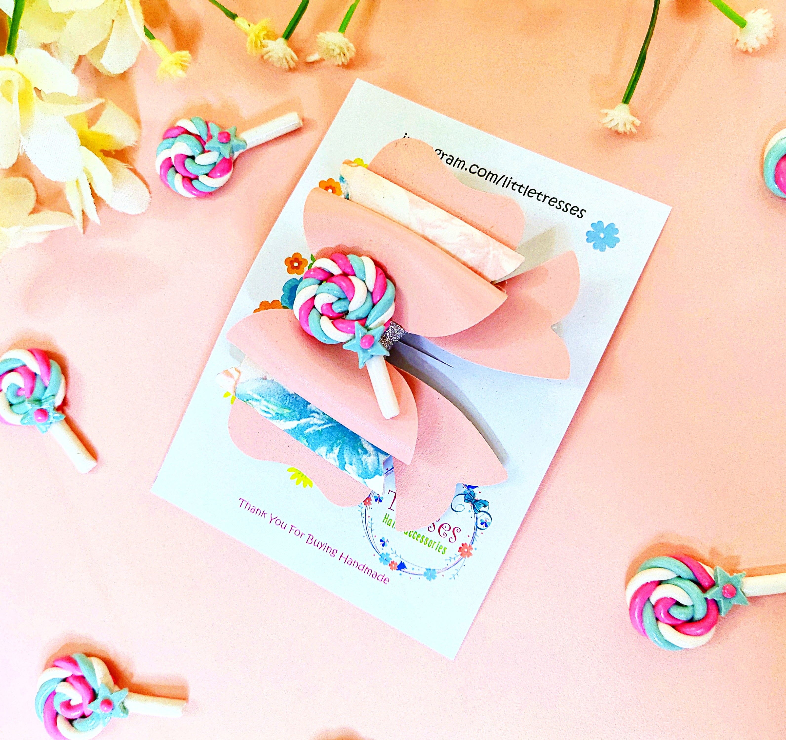 Lollipop Clip - Pink