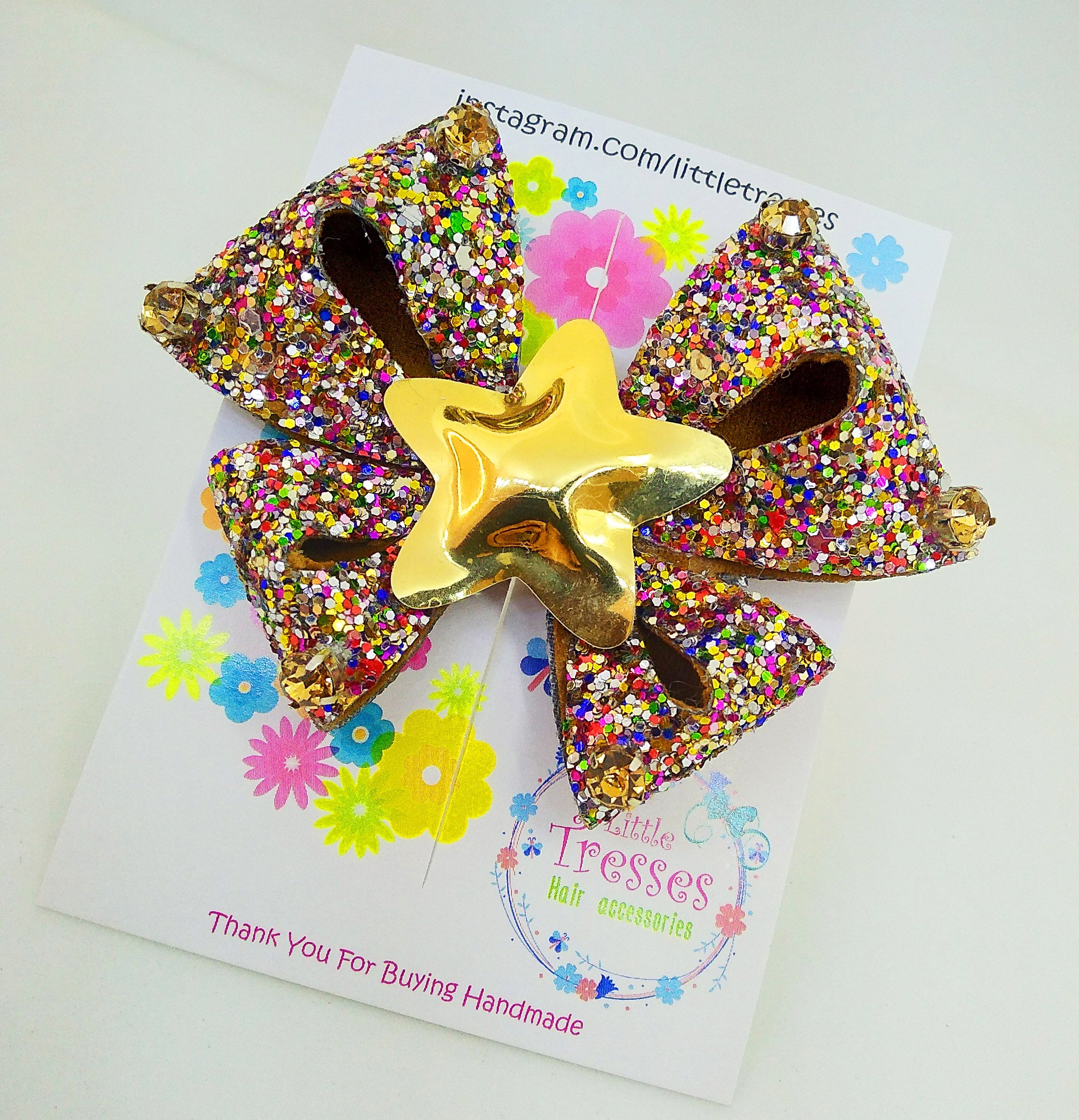 Butterfly Bow Clip - Golden