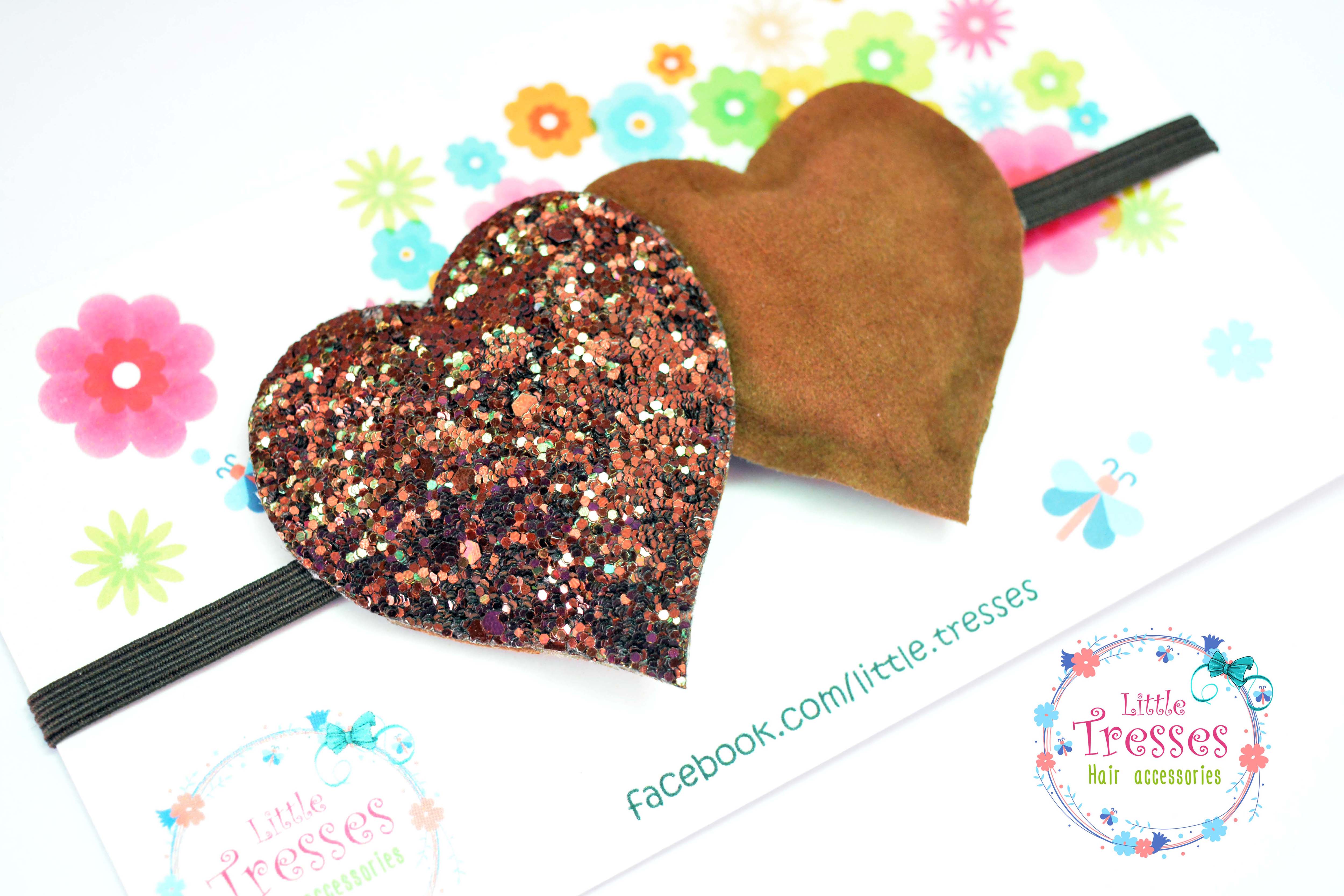 Twin Hearts Soft Band - Brown