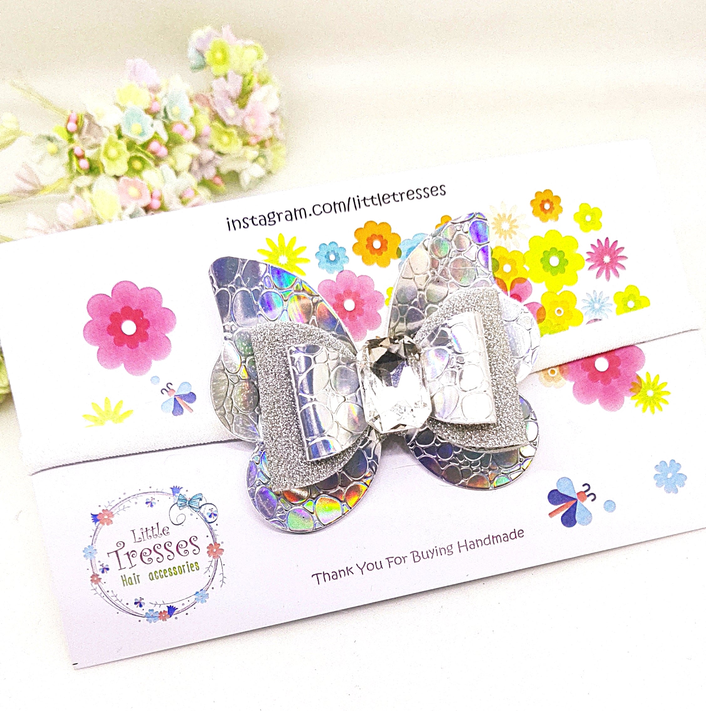 Double bow in Butterfly soft headband