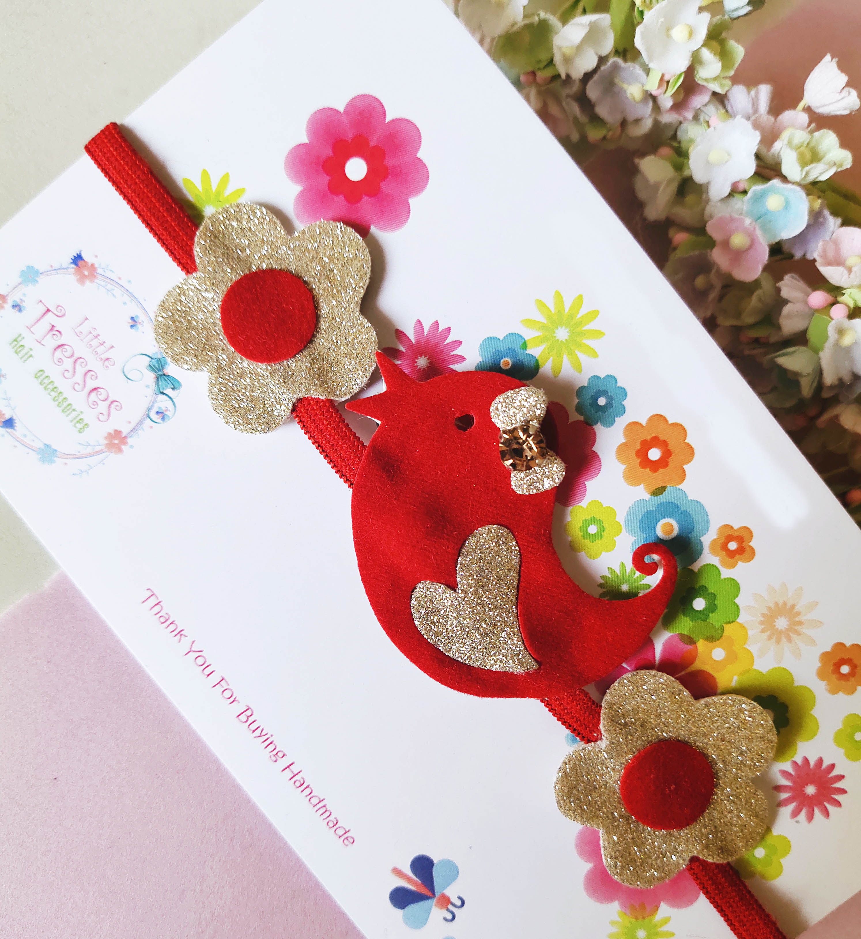 Little Birdie in the Garden - Red