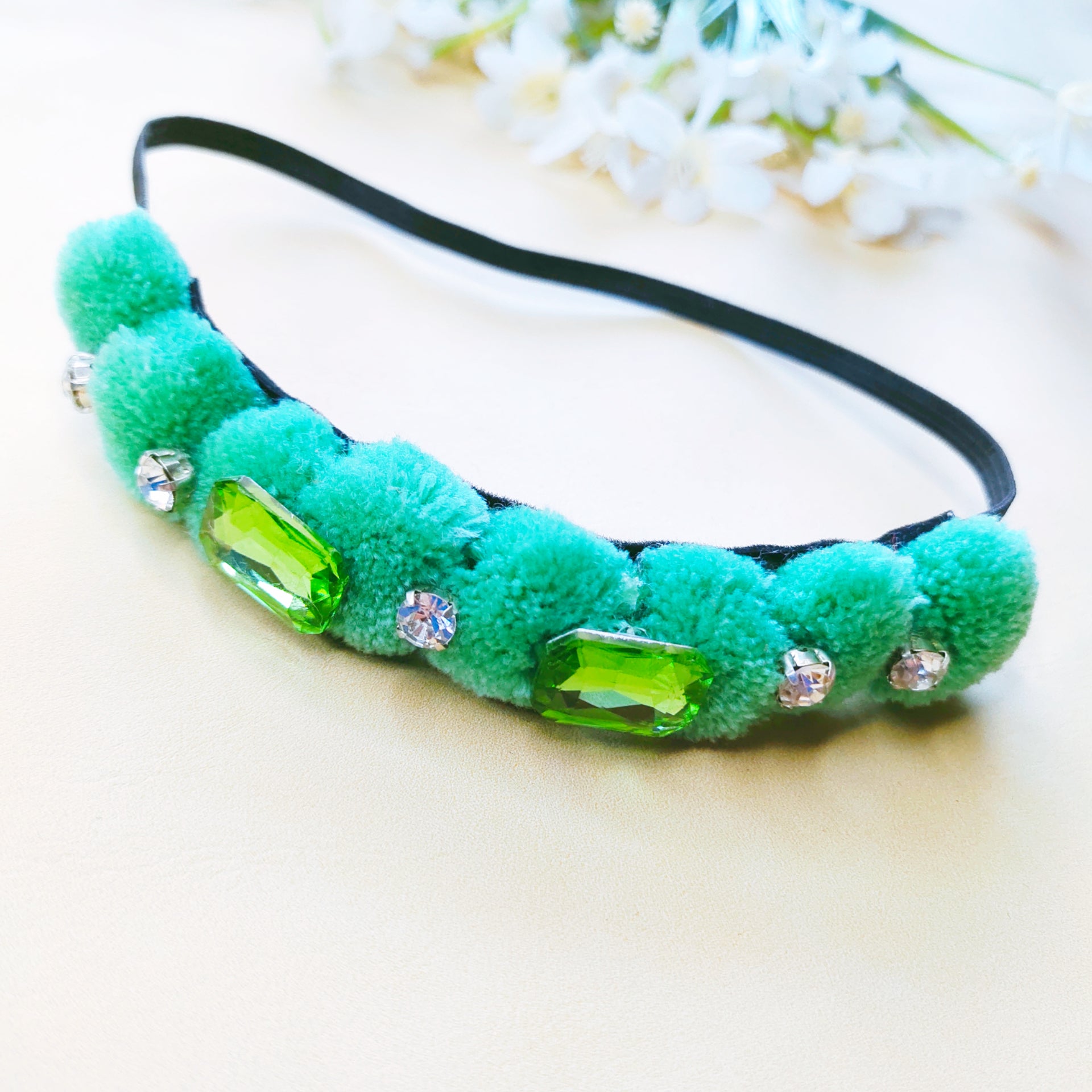 Tiara Stretchable Headband - Mint Green