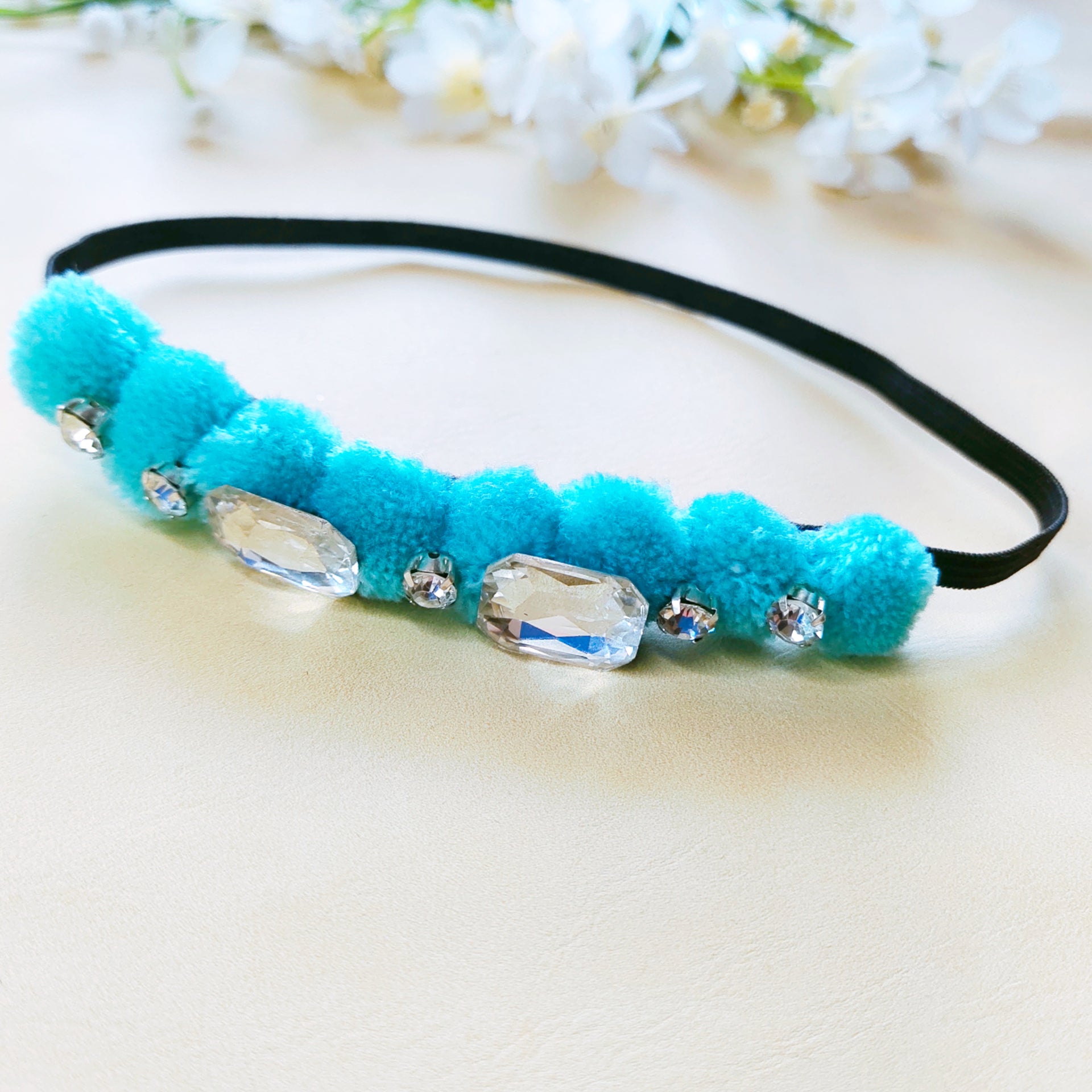Tiara Stretchable Headband - Light Blue