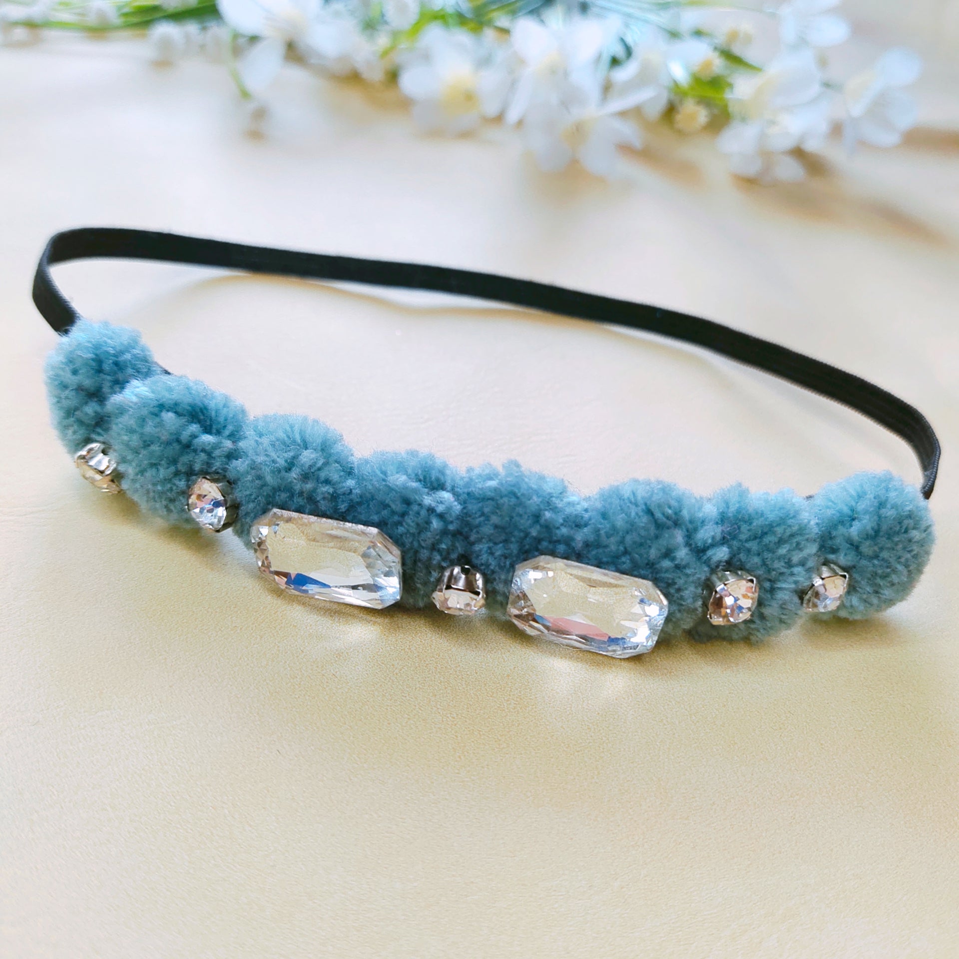 Tiara Stretchable Headband - Grey