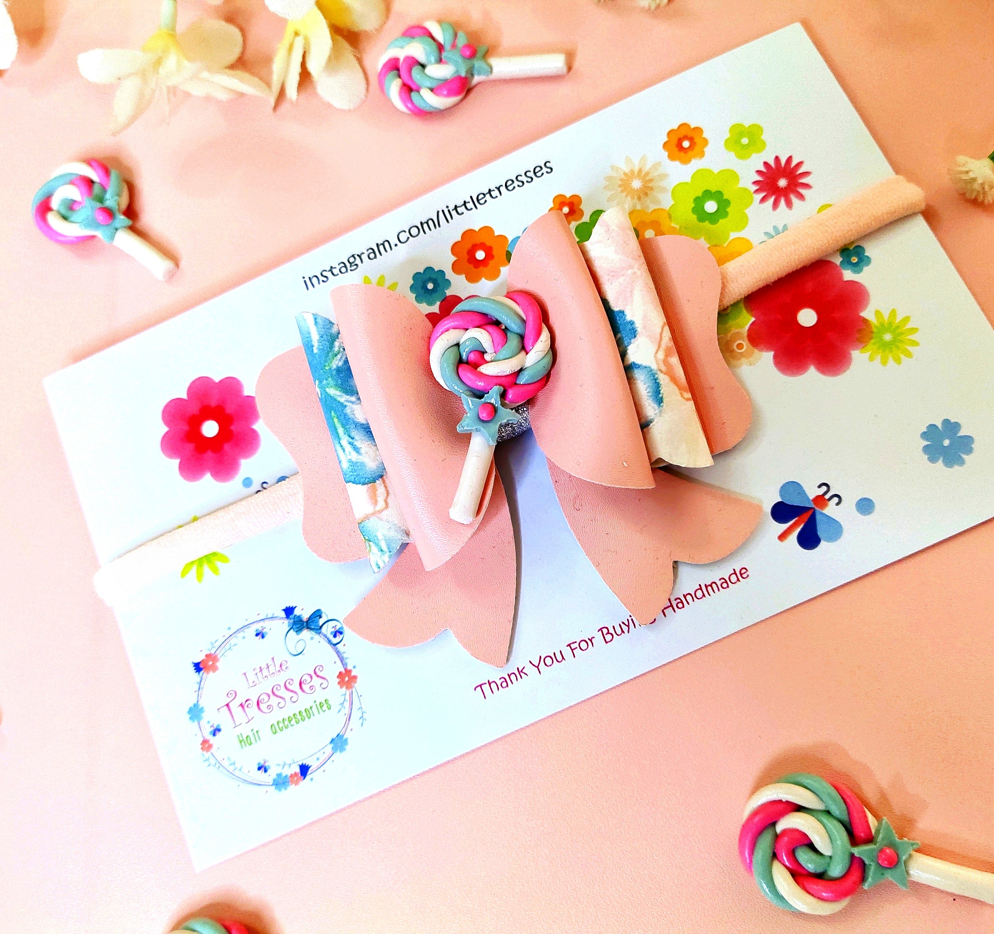 Spiral Candy Headband - Pink