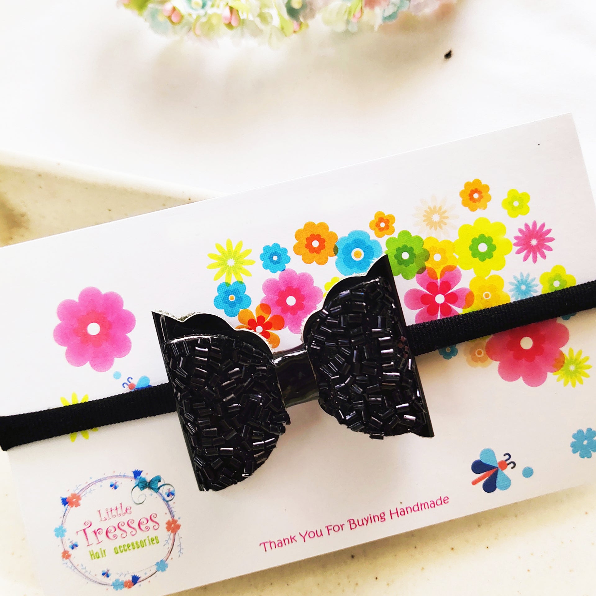 Layered Macroni Headband - Black