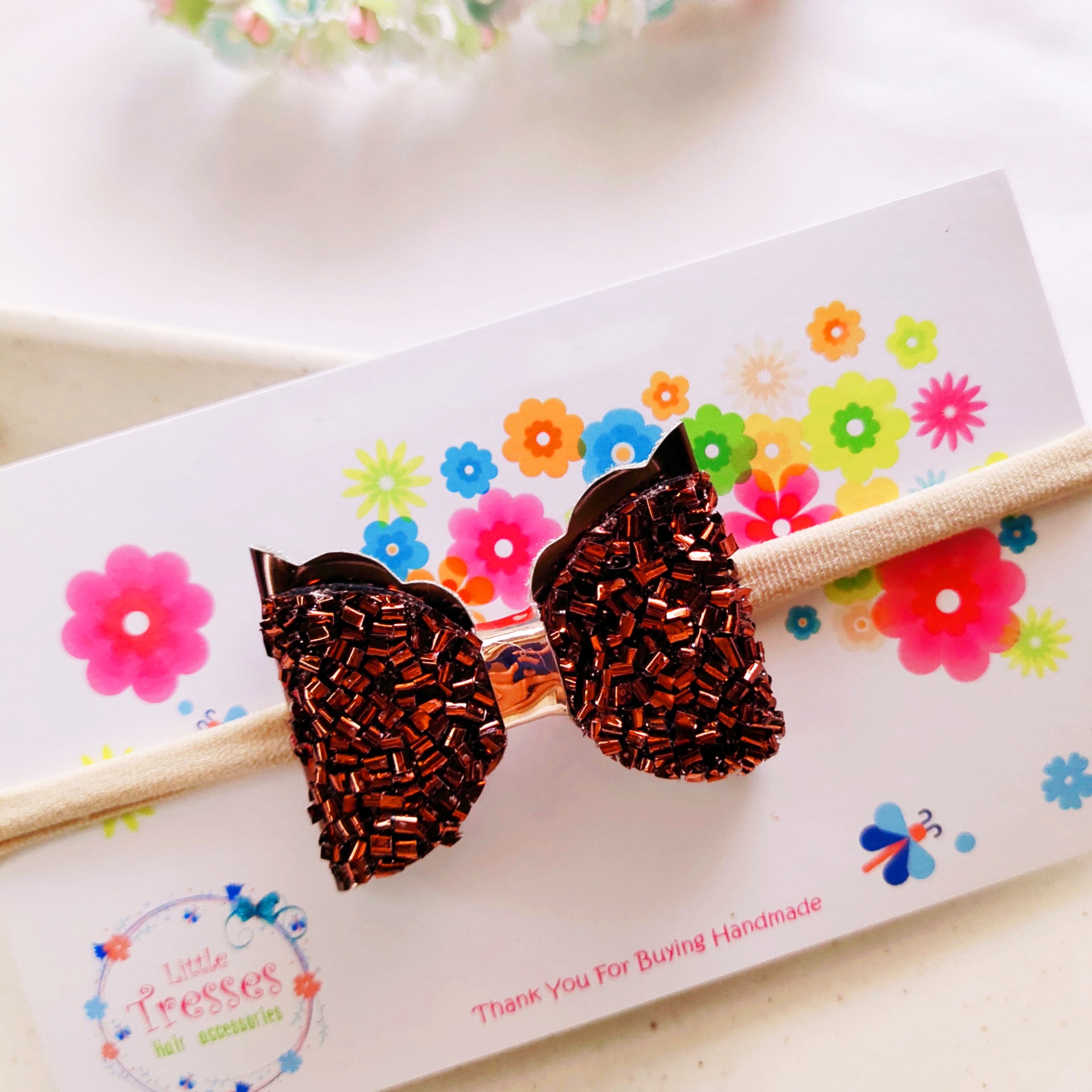 Layered Macroni Headband - Brown