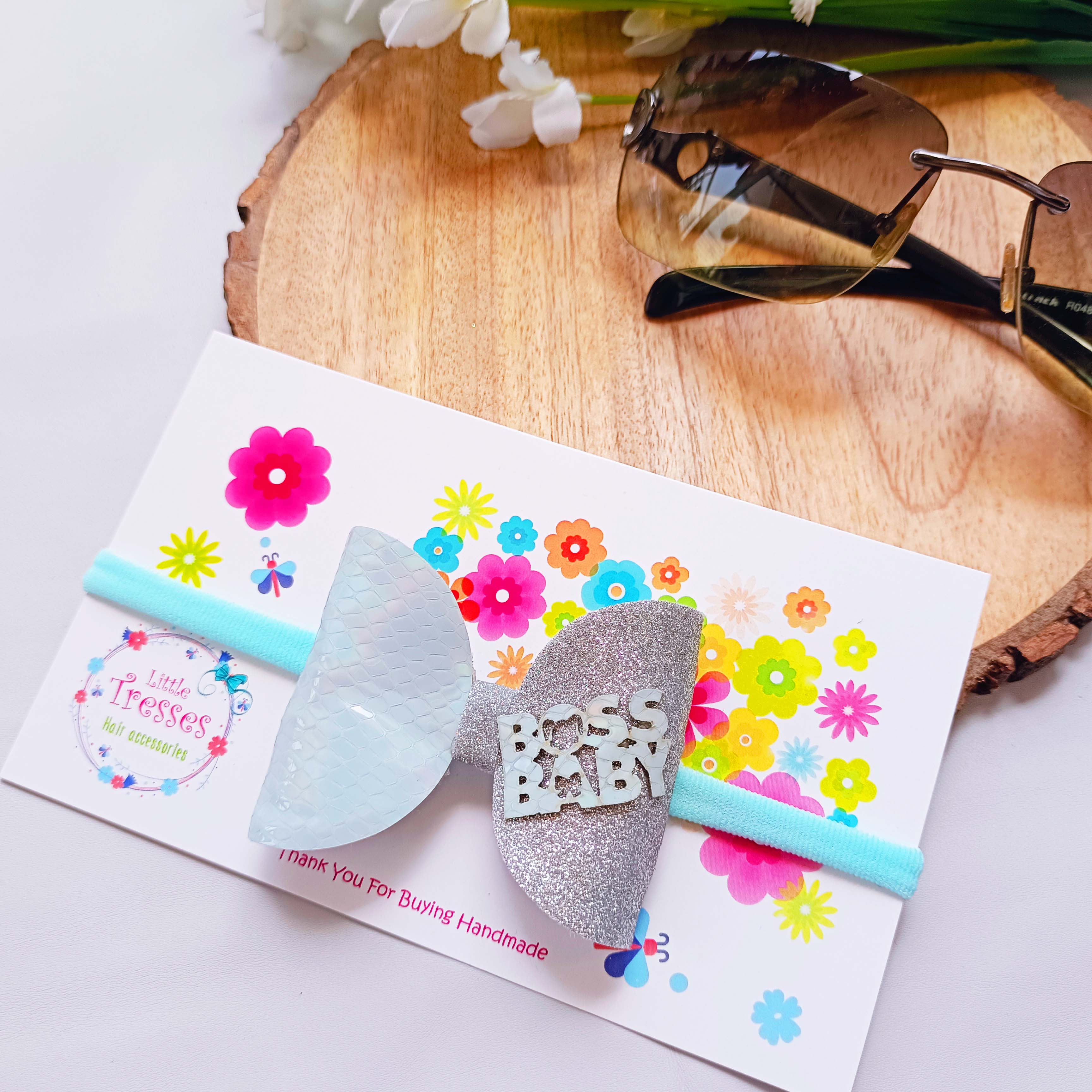 Boss Baby Soft Headband - Light Blue